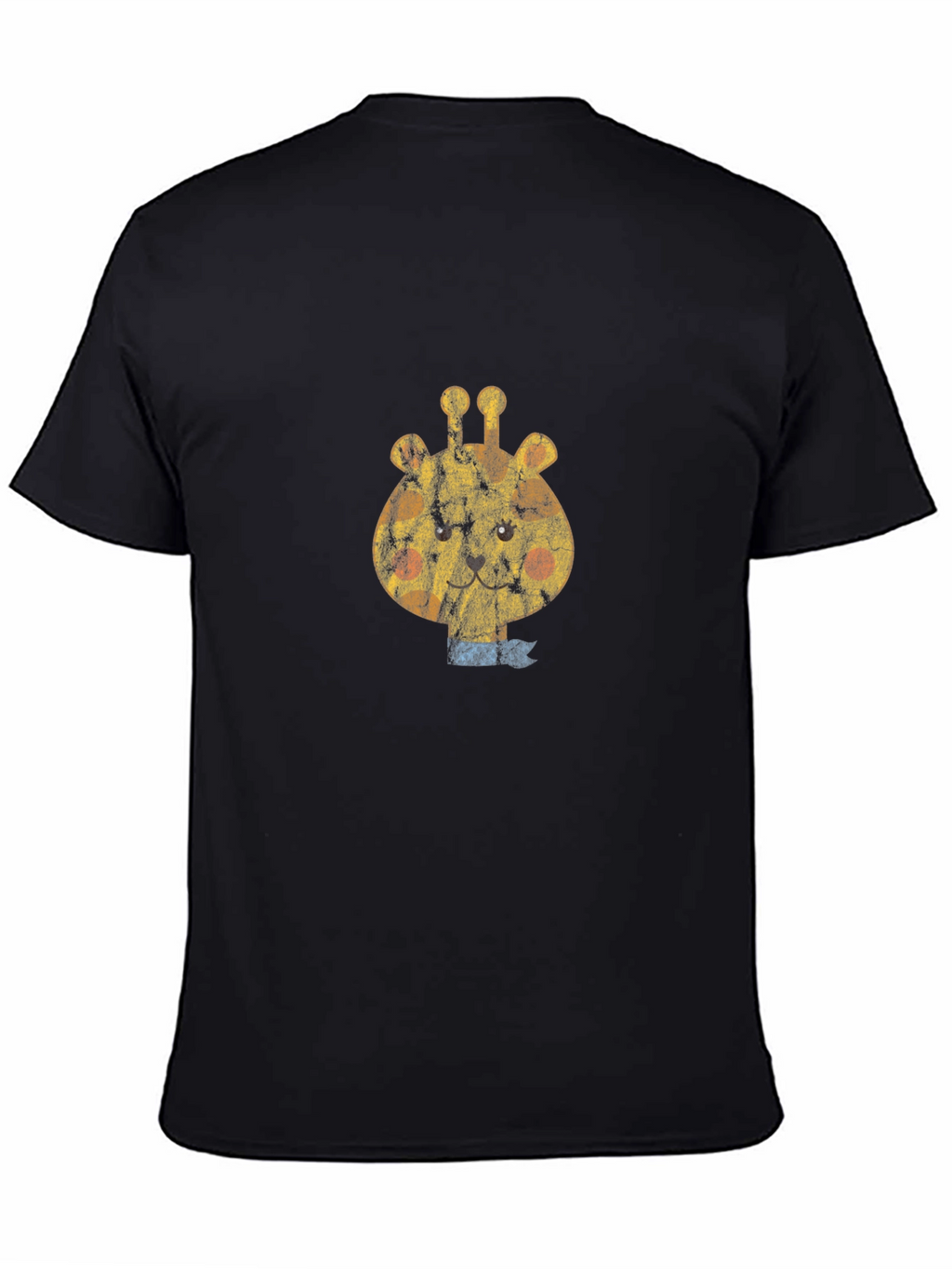 Giraffe Graphic Tee - Black Cotton Comfort