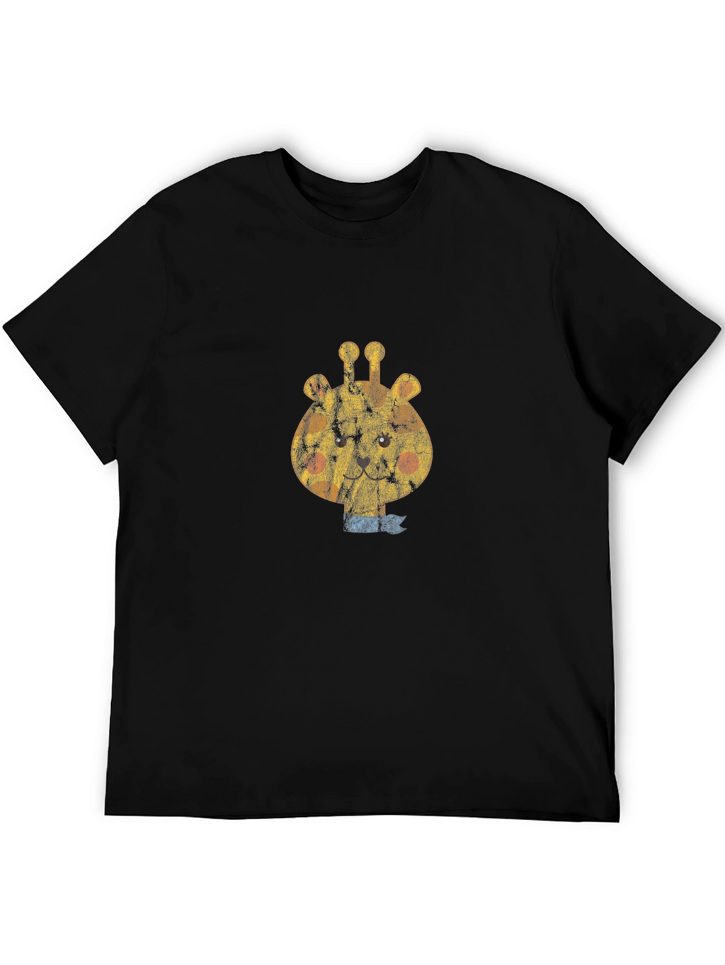 Giraffe Graphic Tee - Black Cotton Comfort