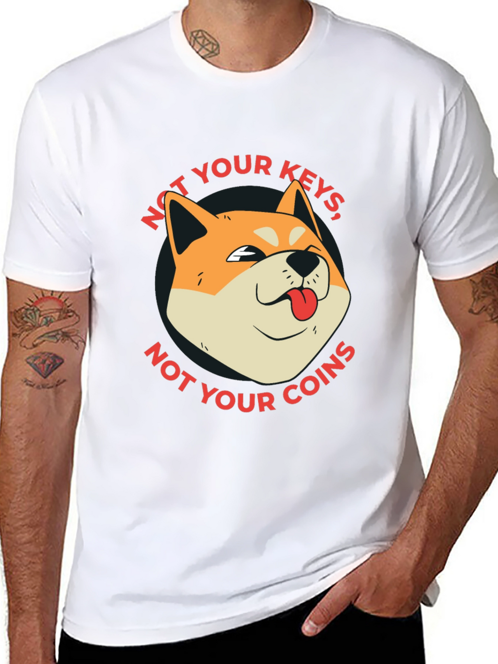 Not Your Keys Not Your Coins Crypto T-Shirt