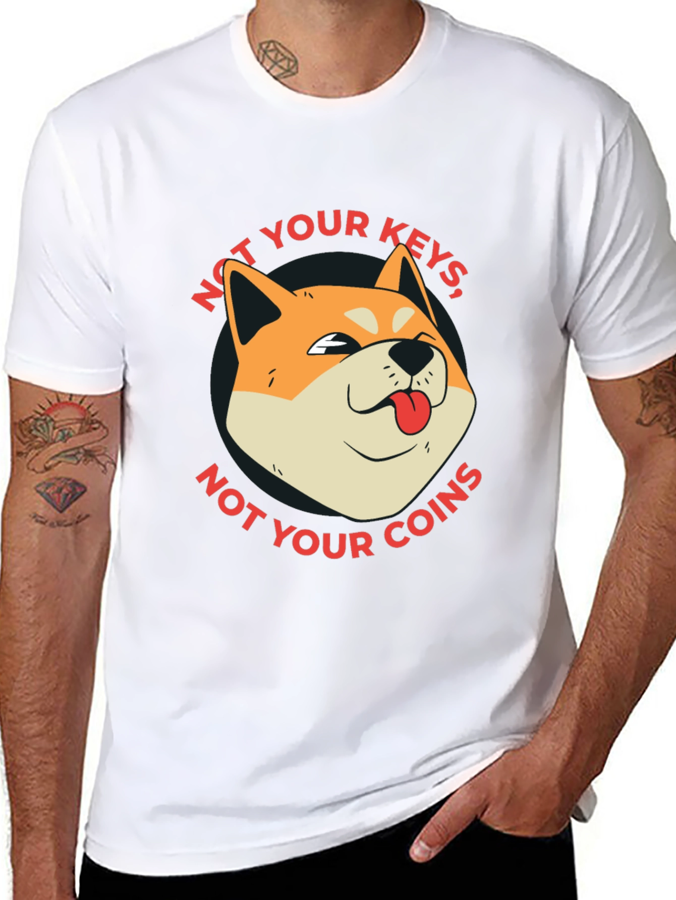 Not Your Keys Not Your Coins Crypto T-Shirt