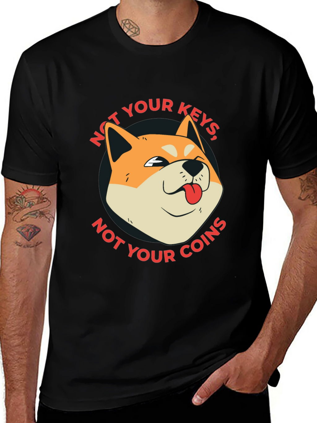 Not Your Keys Not Your Coins Crypto T-Shirt