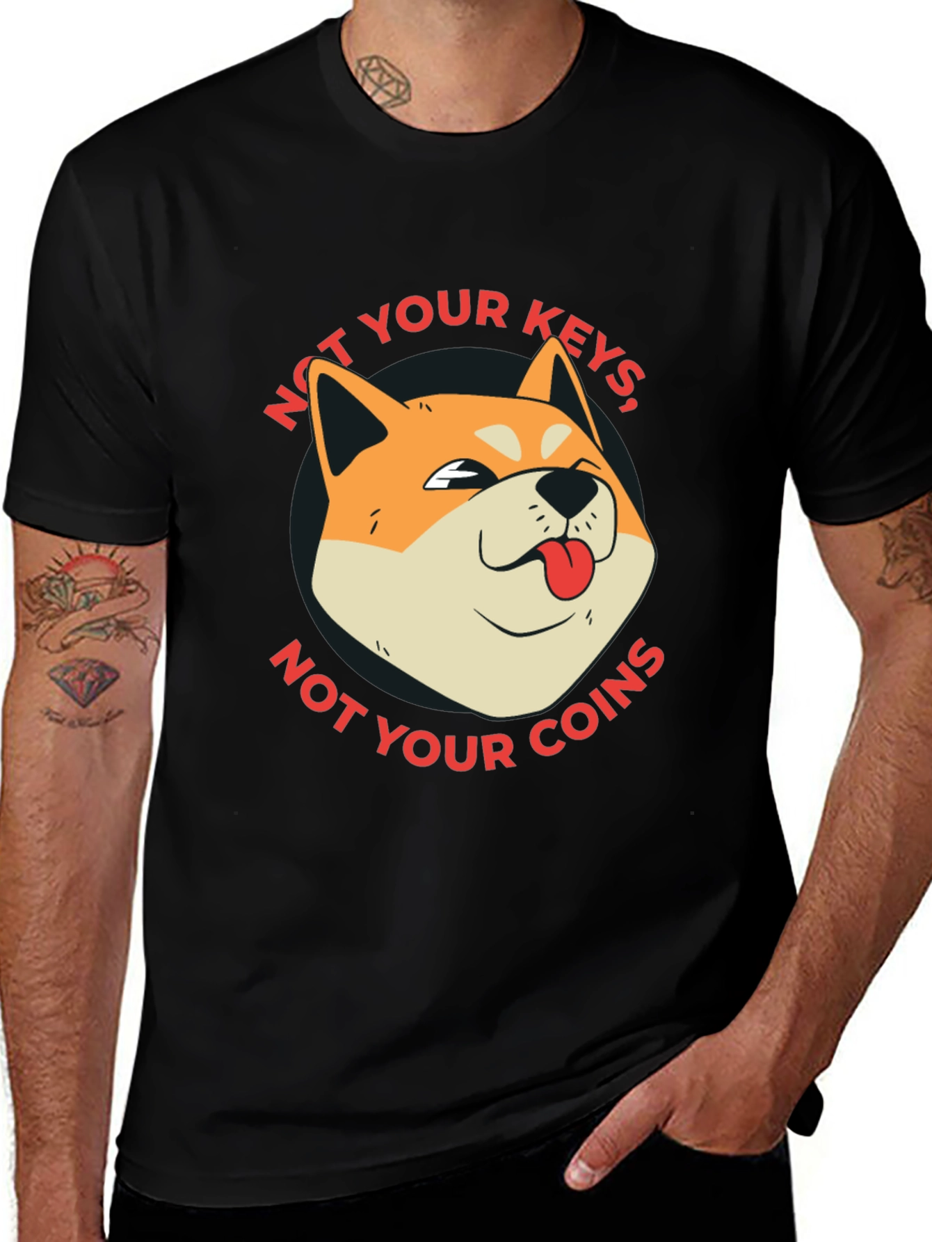 Not Your Keys Not Your Coins Crypto T-Shirt