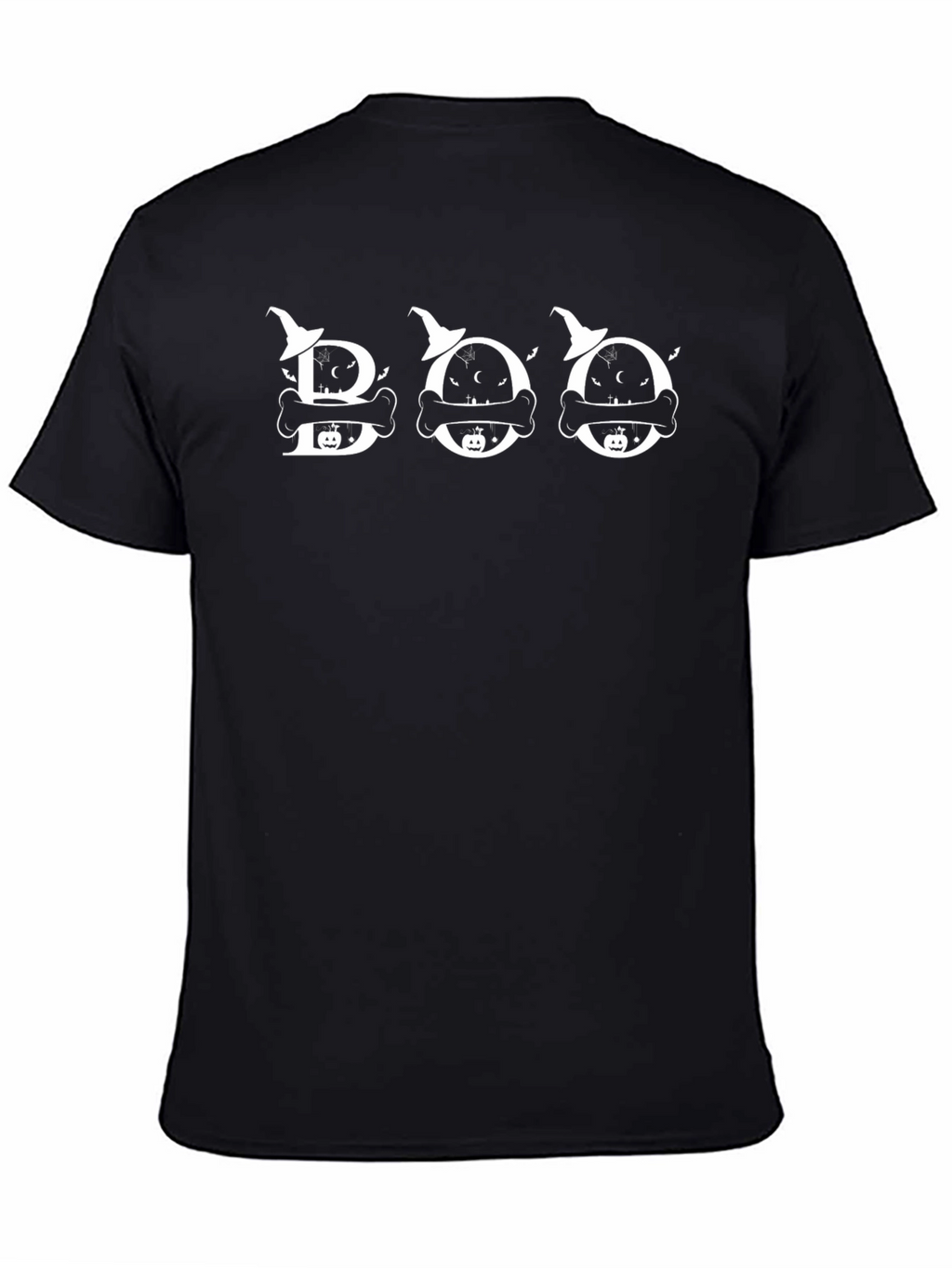 Halloween Boo Graphic Print T-Shirt