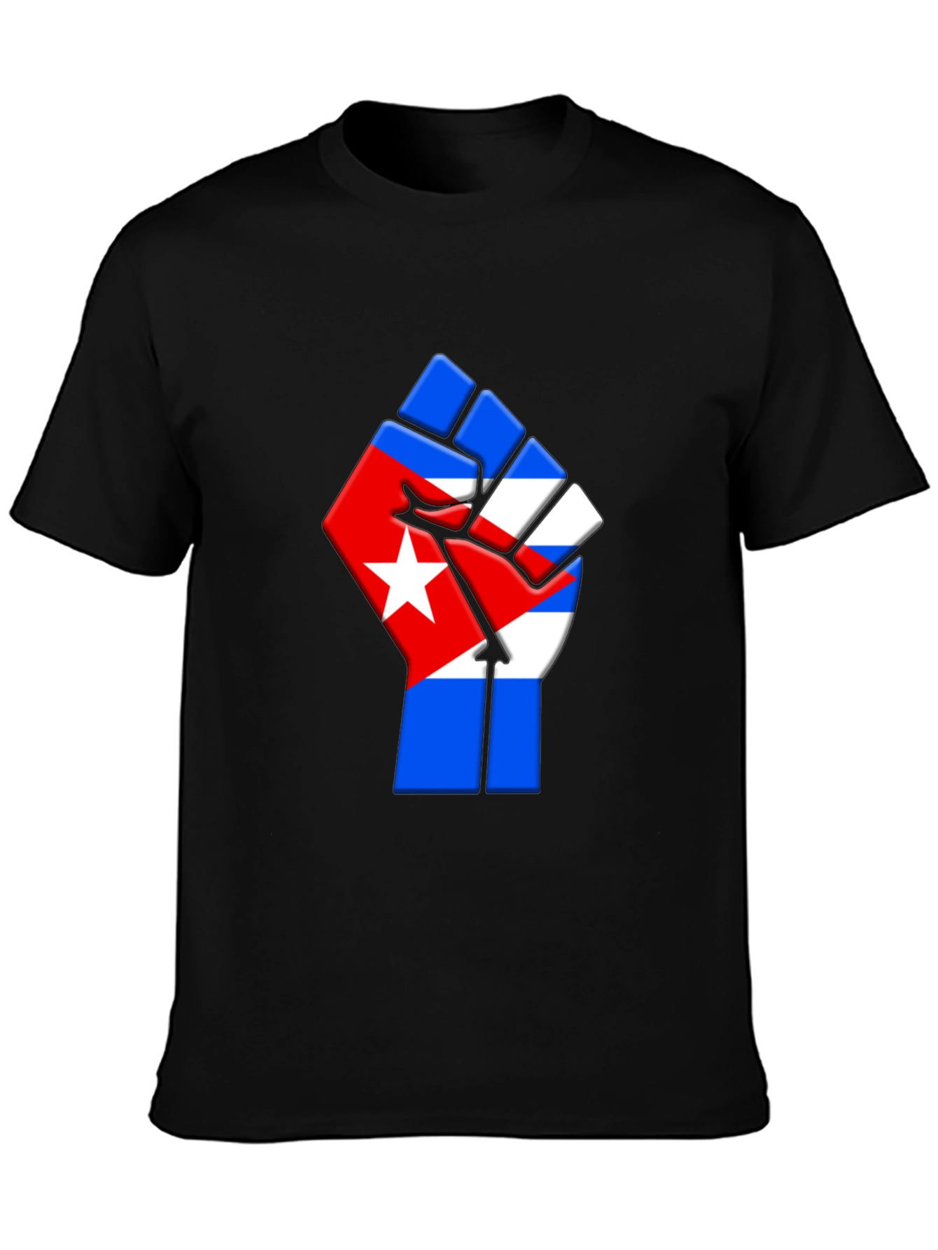 Cuban Flag Fist T-Shirt - Support & Freedom Tee
