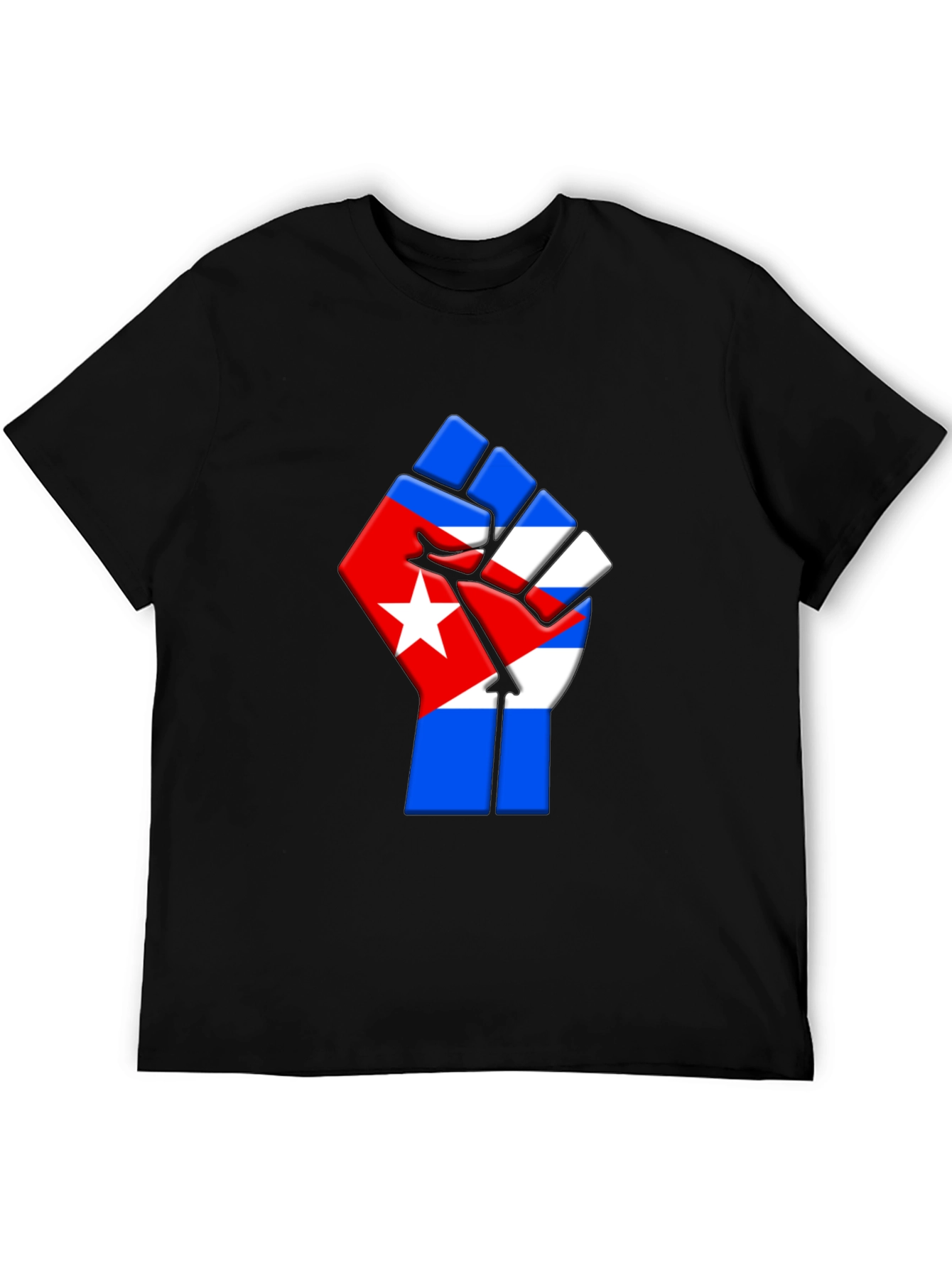 Cuban Flag Fist T-Shirt - Support & Freedom Tee