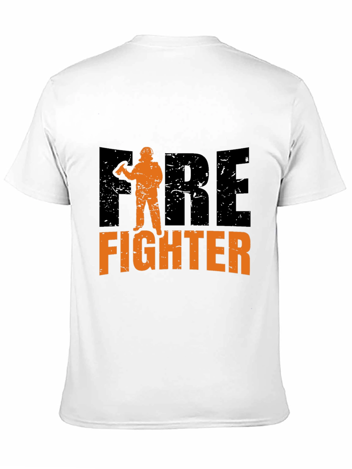 Firefighter Graphic T-Shirt - Black Cotton Tee
