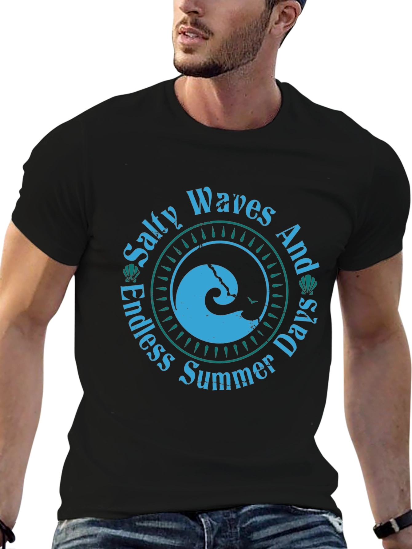 Salty Waves Summer Graphic Tee