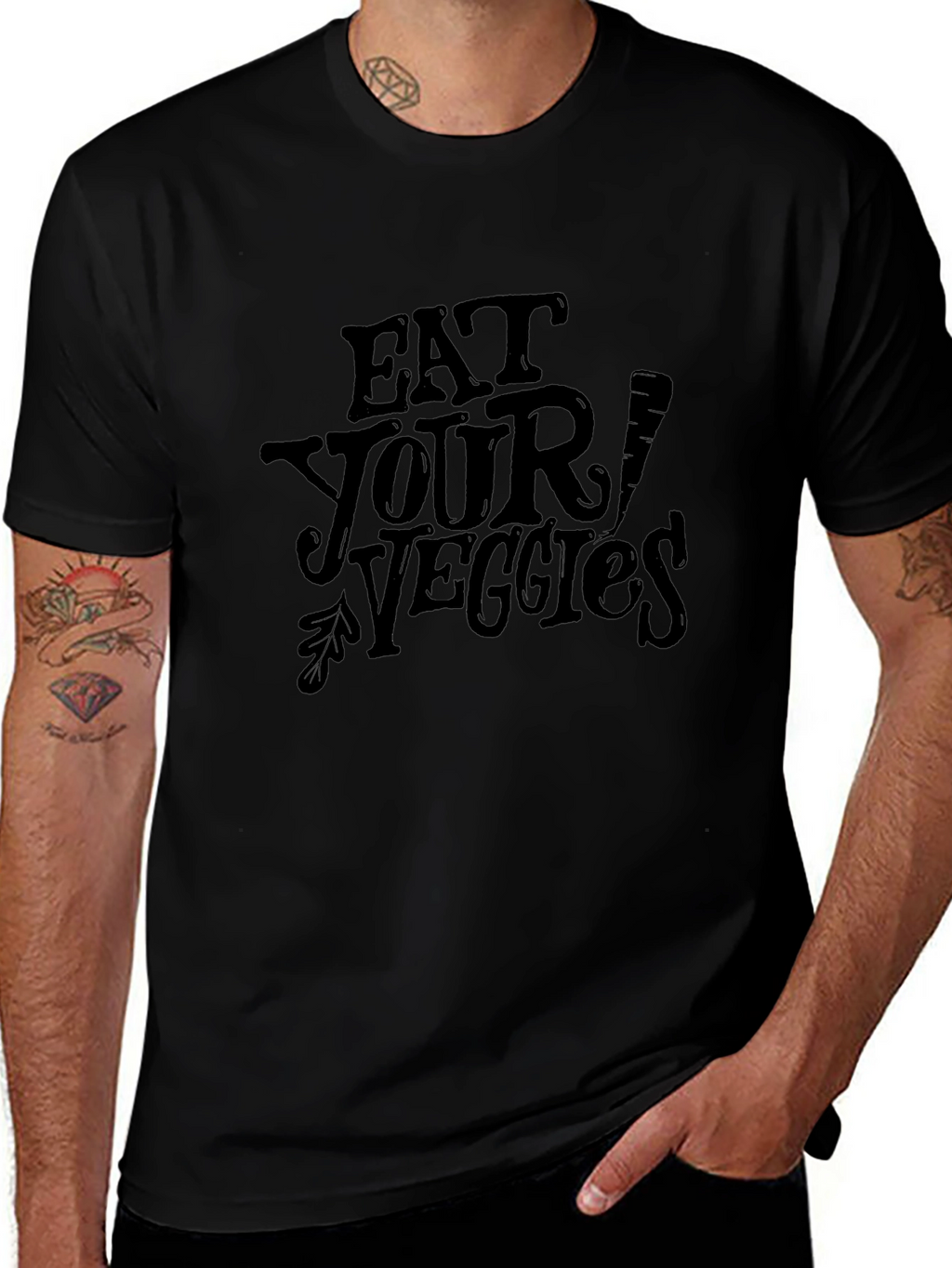 Eat Your Veggies Graphic T-Shirt