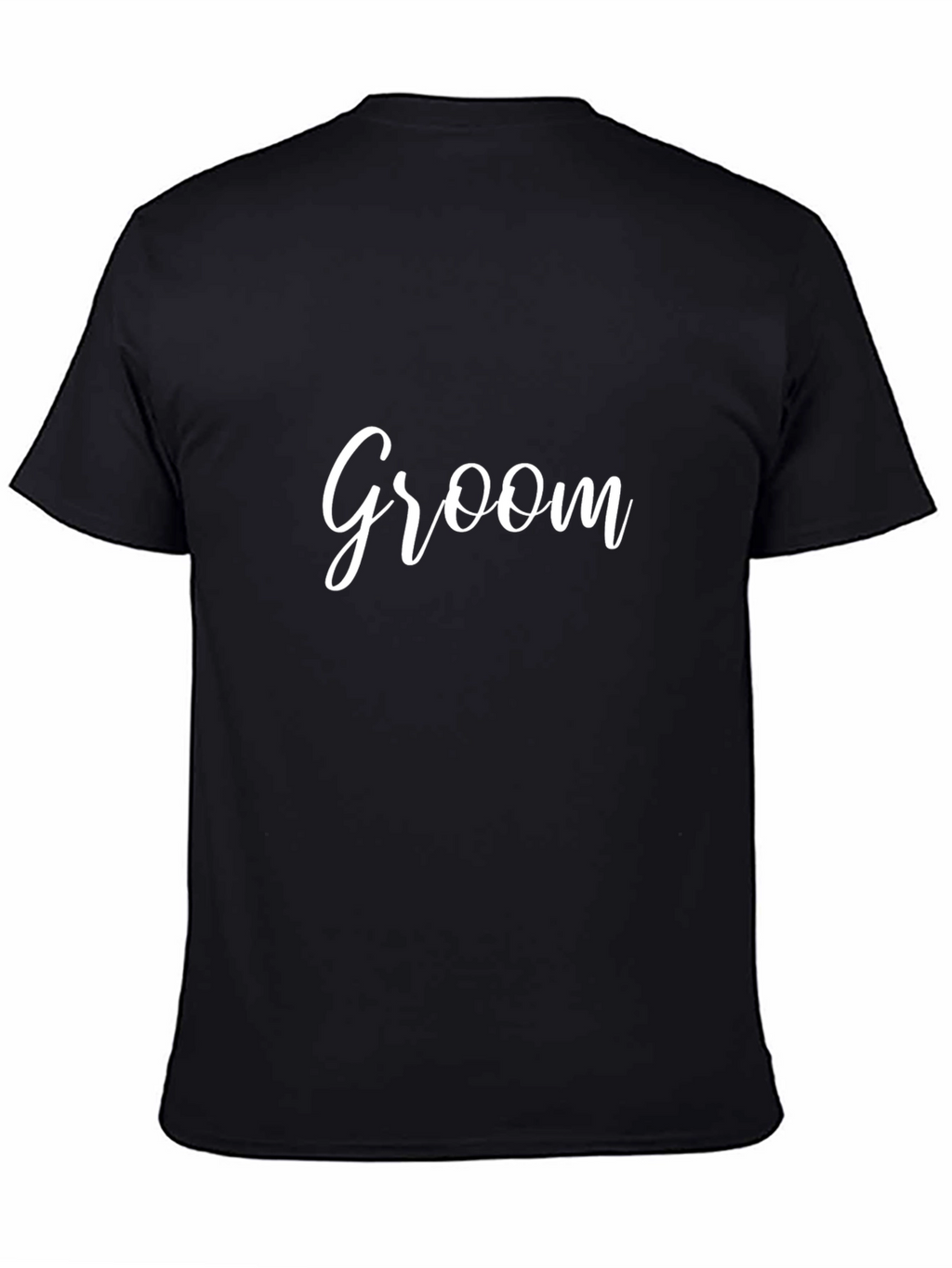 Groom Crew Neck T-Shirt - Black