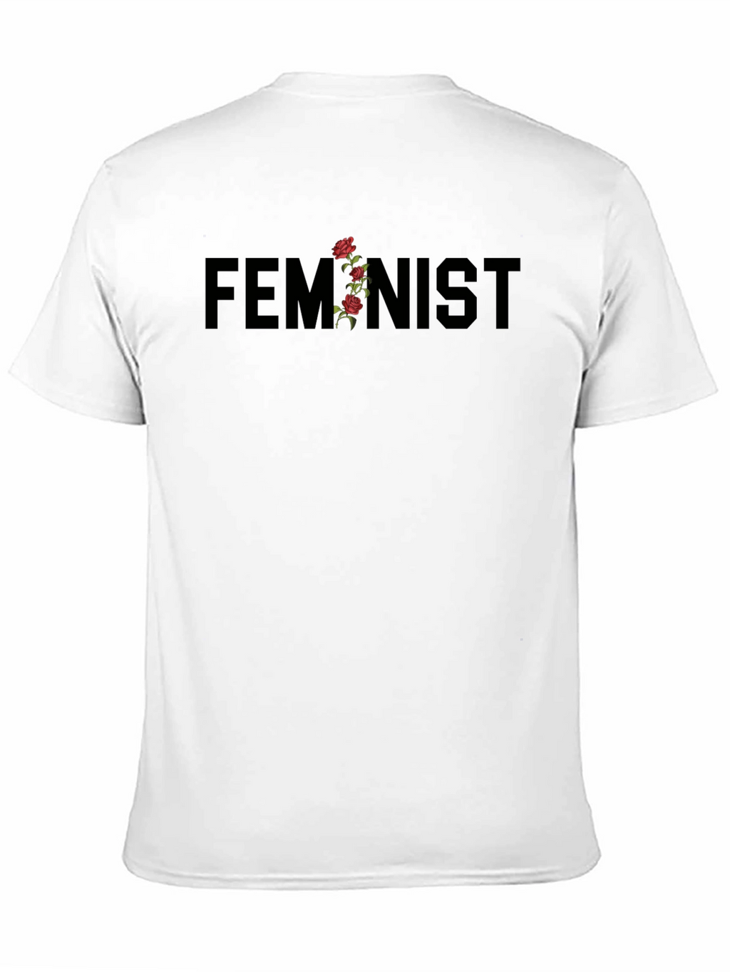 Feminist Floral T-Shirt - Black Graphic Tee