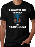 I Survived The Tornado in Nebraska Novelty T-Shirt