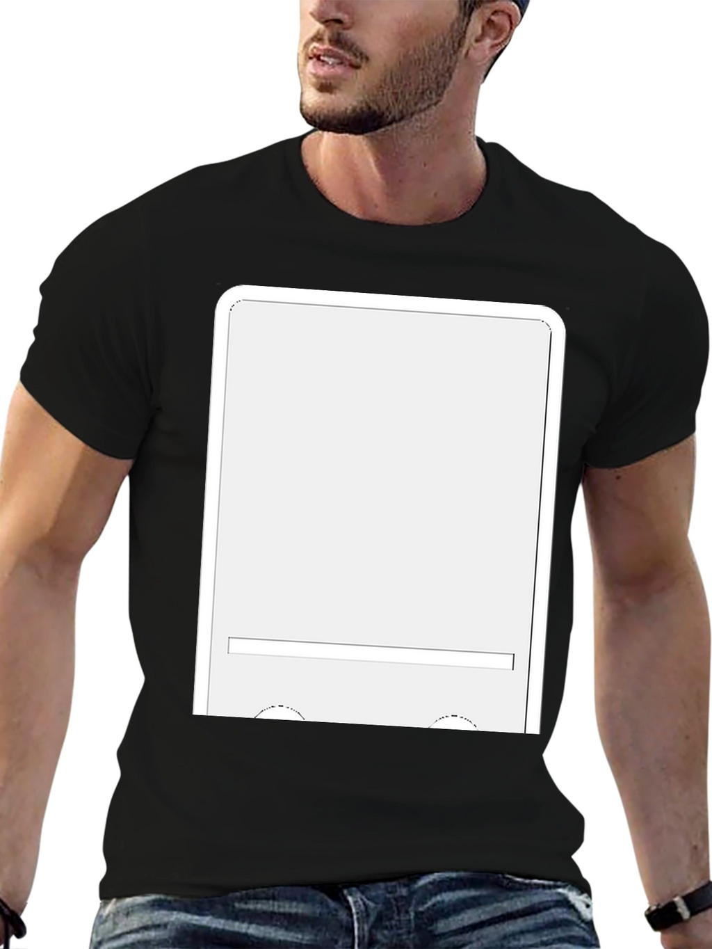 Black T-Shirt With Graphic Print