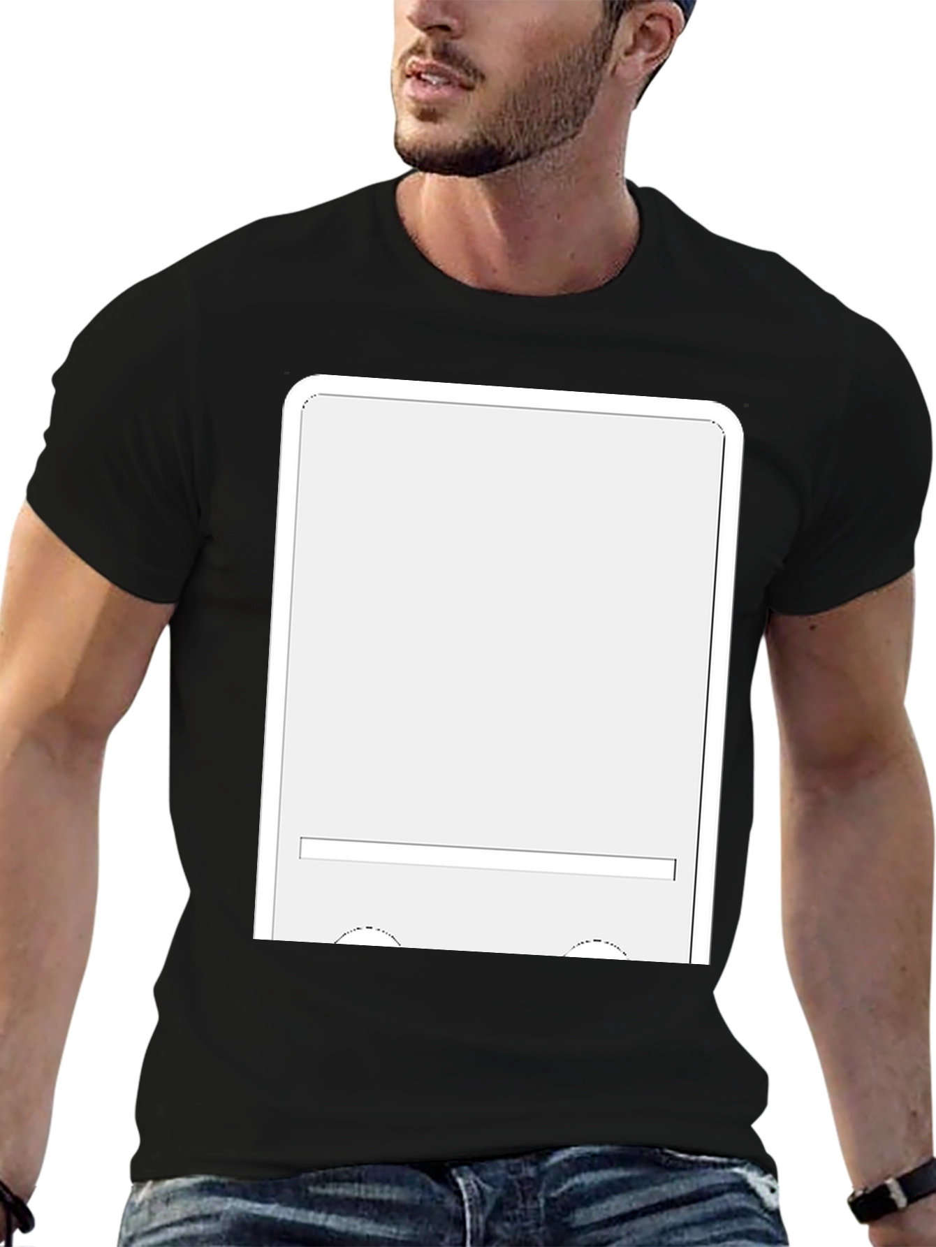 Black T-Shirt With Graphic Print
