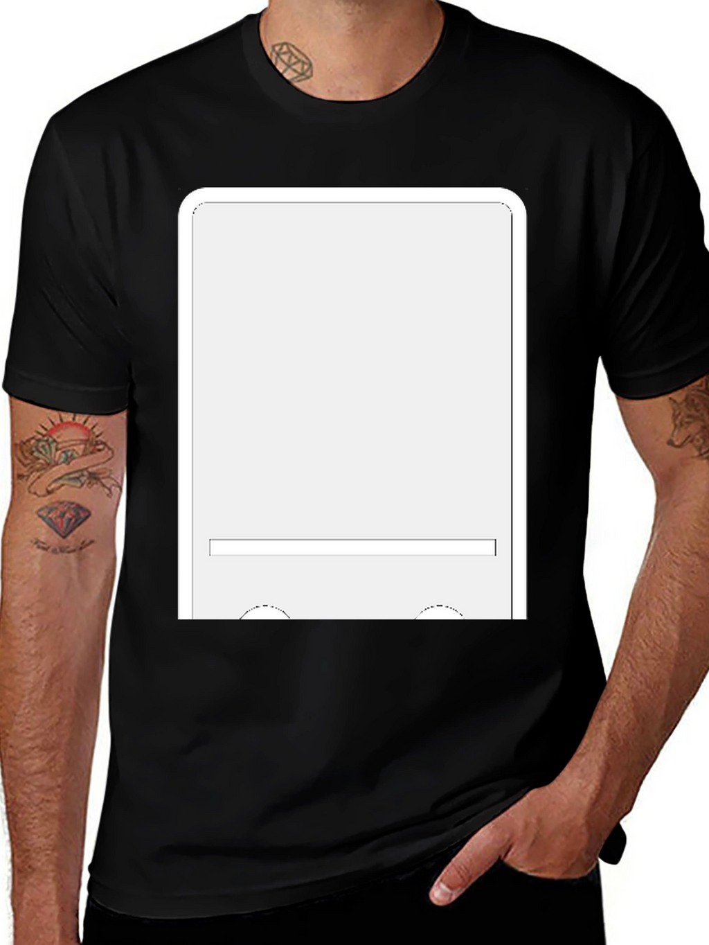 Black T-Shirt With Graphic Print
