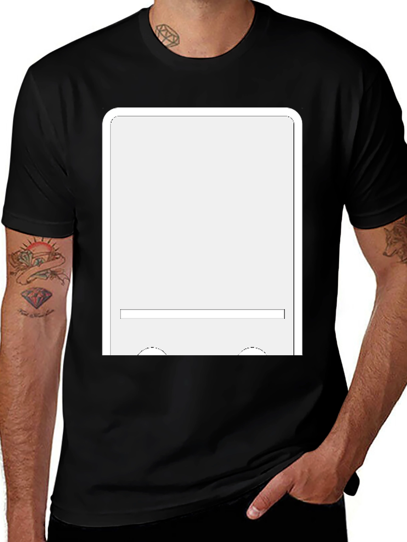 Black T-Shirt With Graphic Print