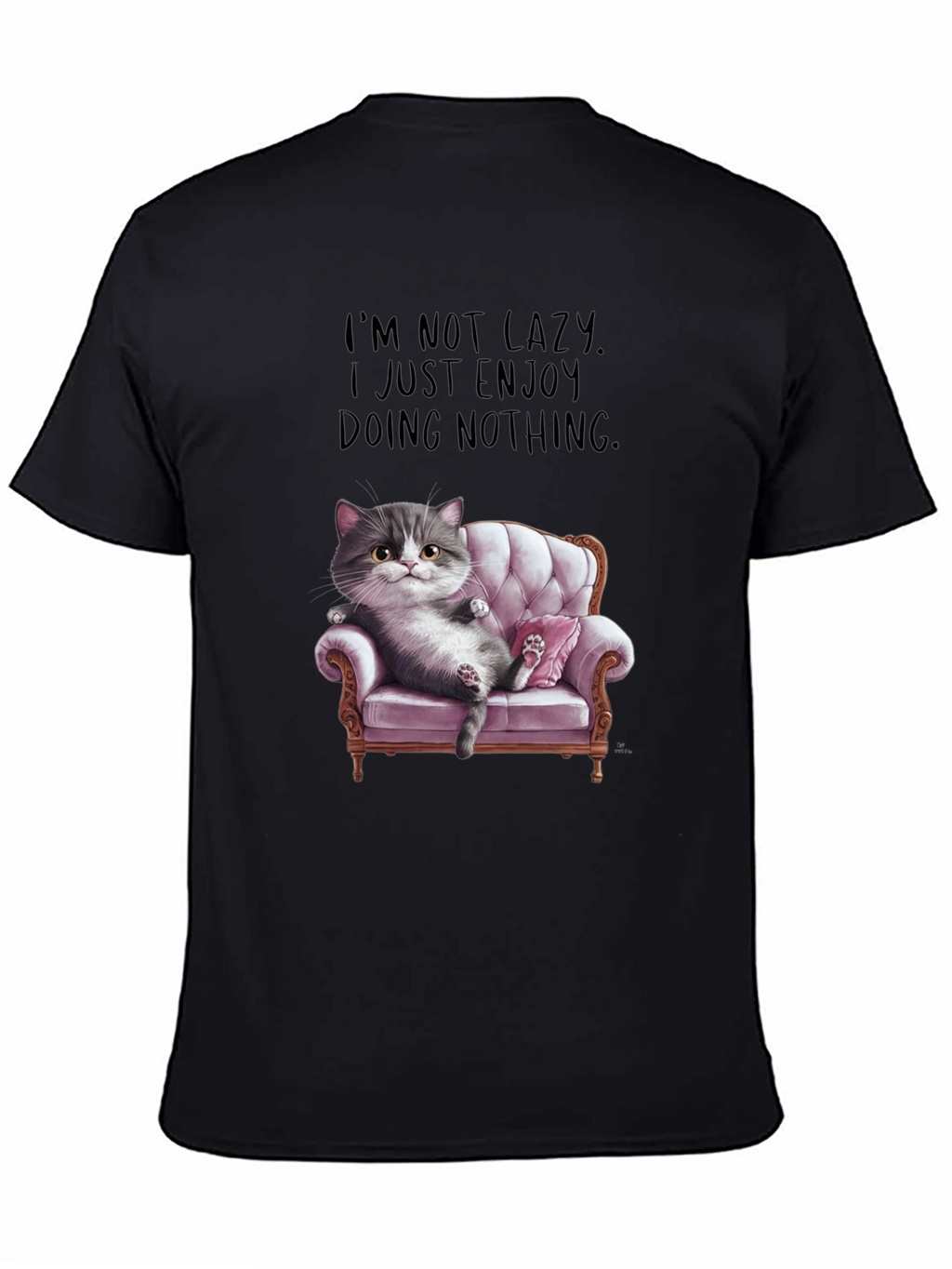 Funny Cat Lover T-Shirt - Enjoy Doing Nothing Tee