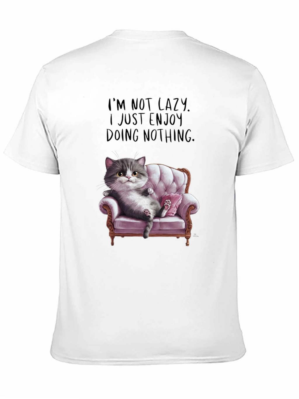 Funny Cat Lover T-Shirt - Enjoy Doing Nothing Tee