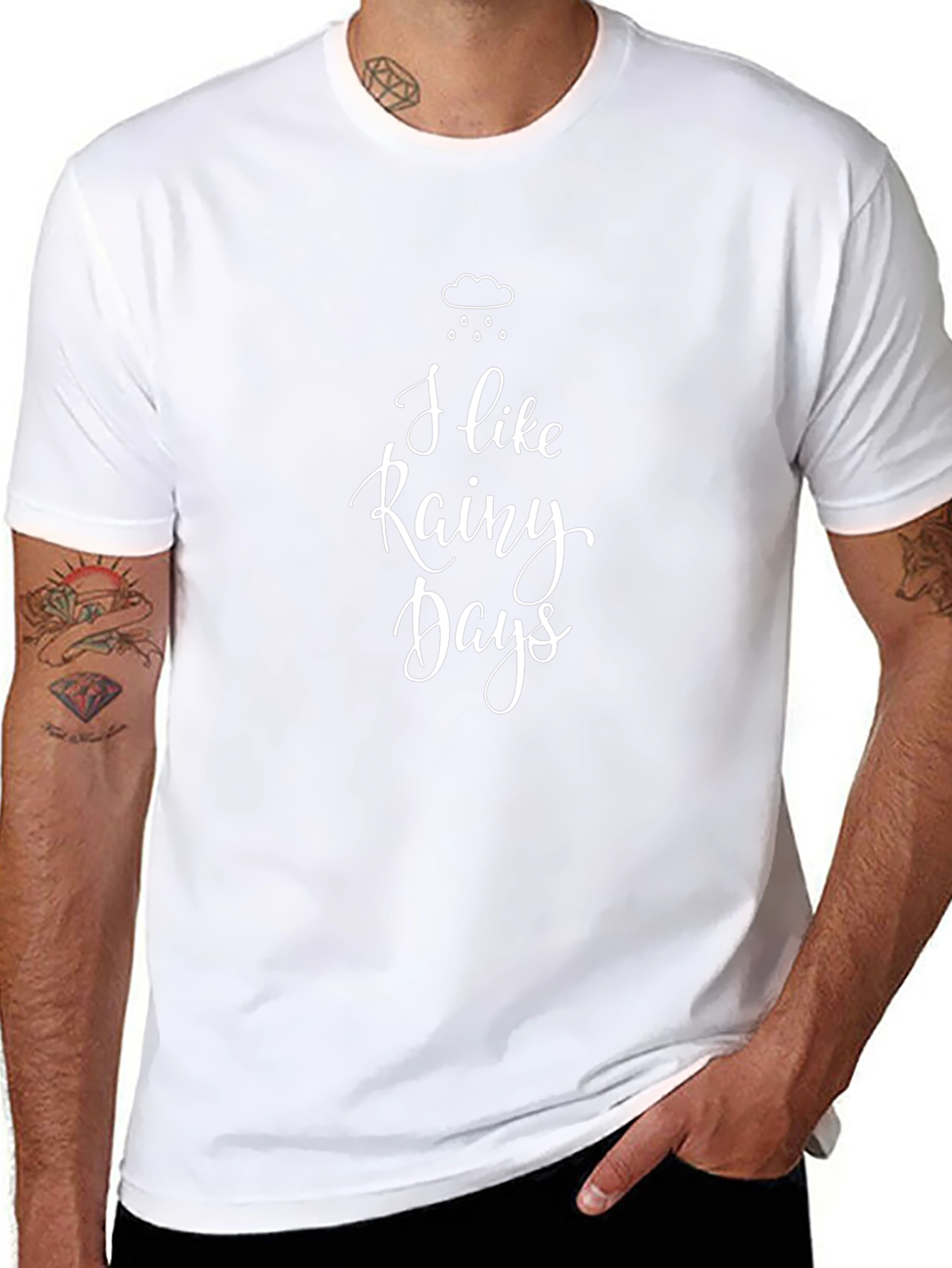 Rainy Days Graphic Tee -  Black T-Shirt