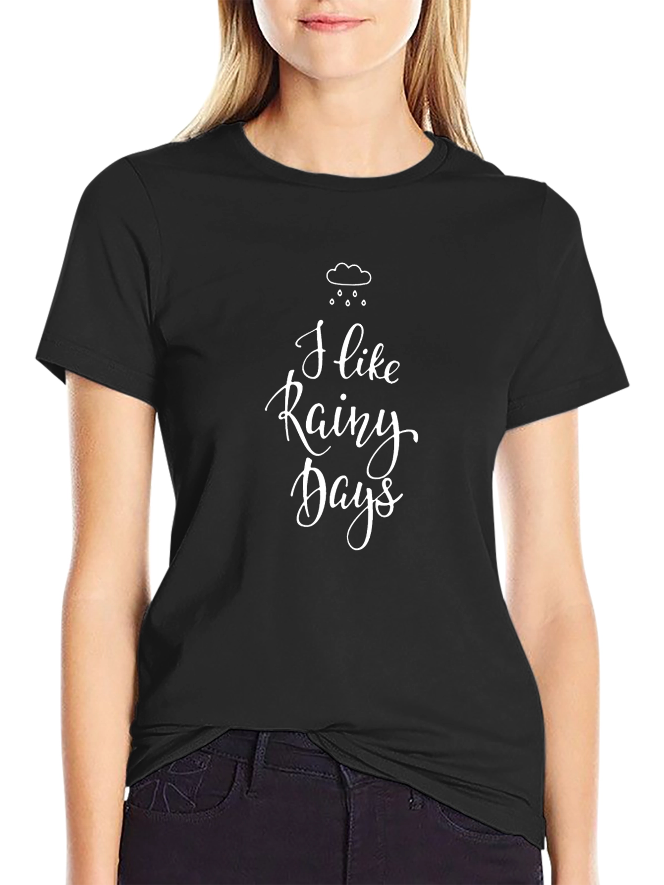 Rainy Days Graphic Tee -  Black T-Shirt