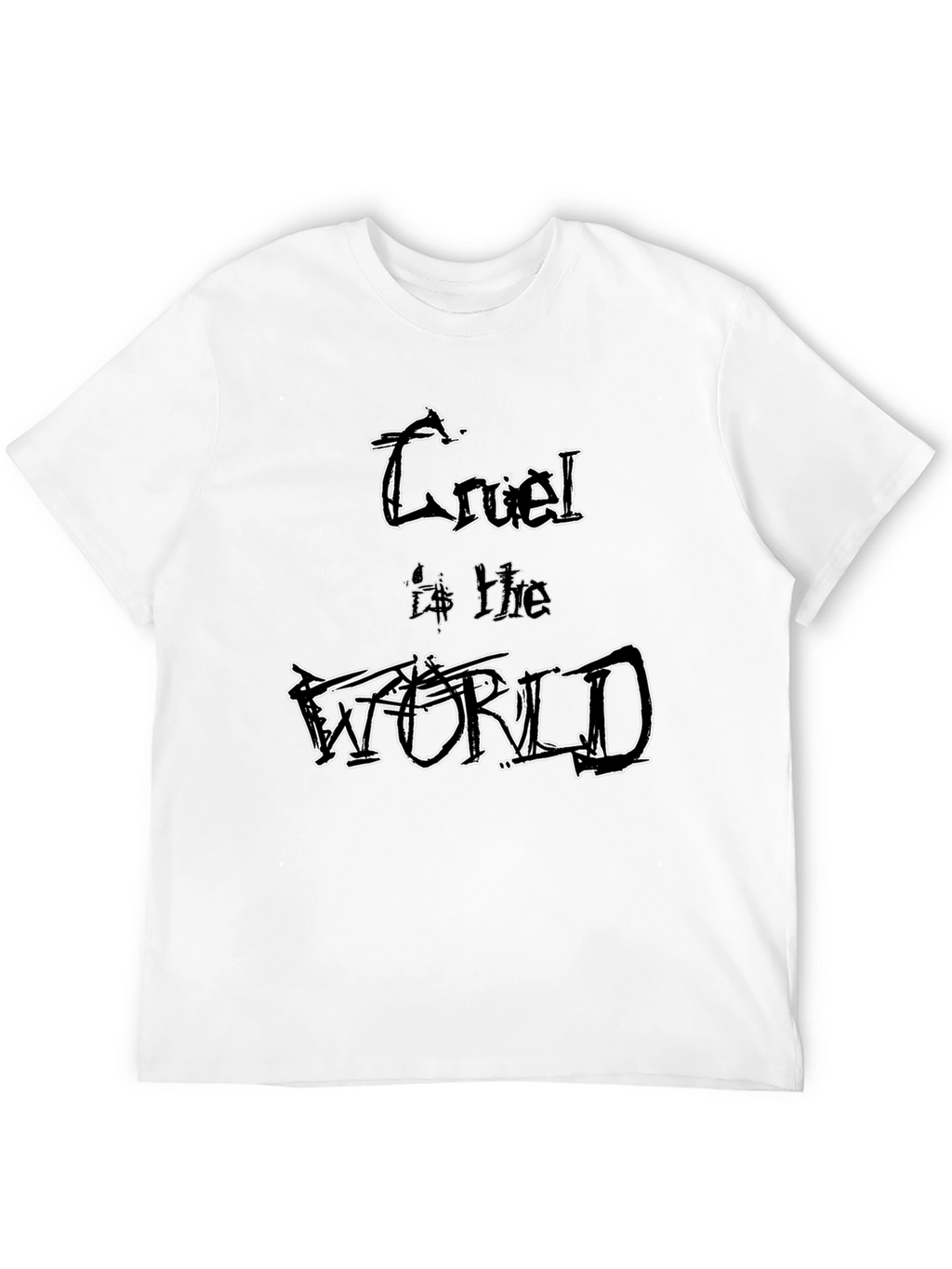 Cruel World Graphic Tee - Edgy Style