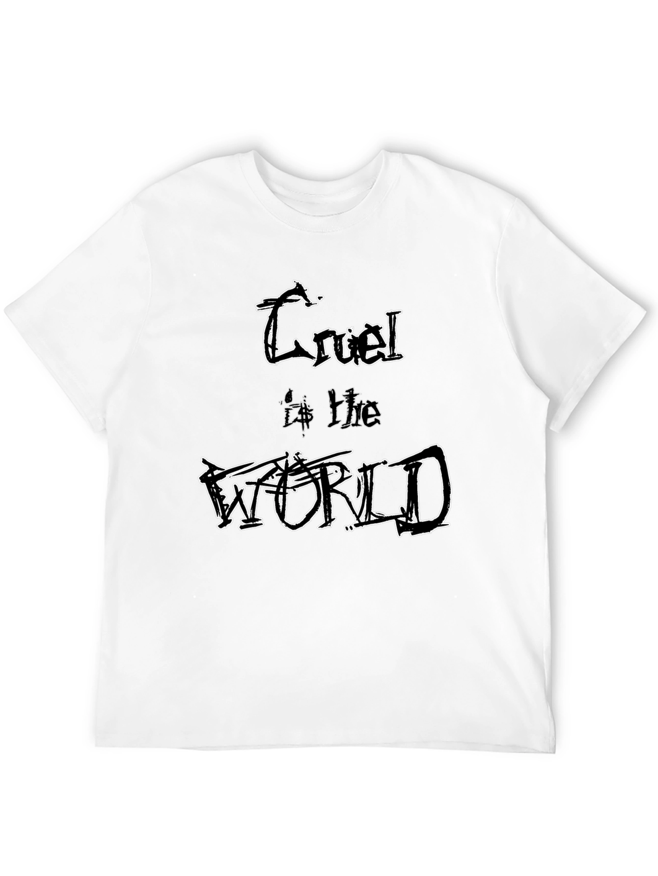 Cruel World Graphic Tee - Edgy Style