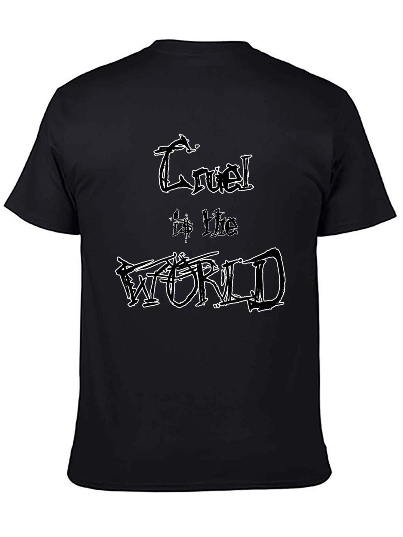 Cruel World Graphic Tee - Edgy Style