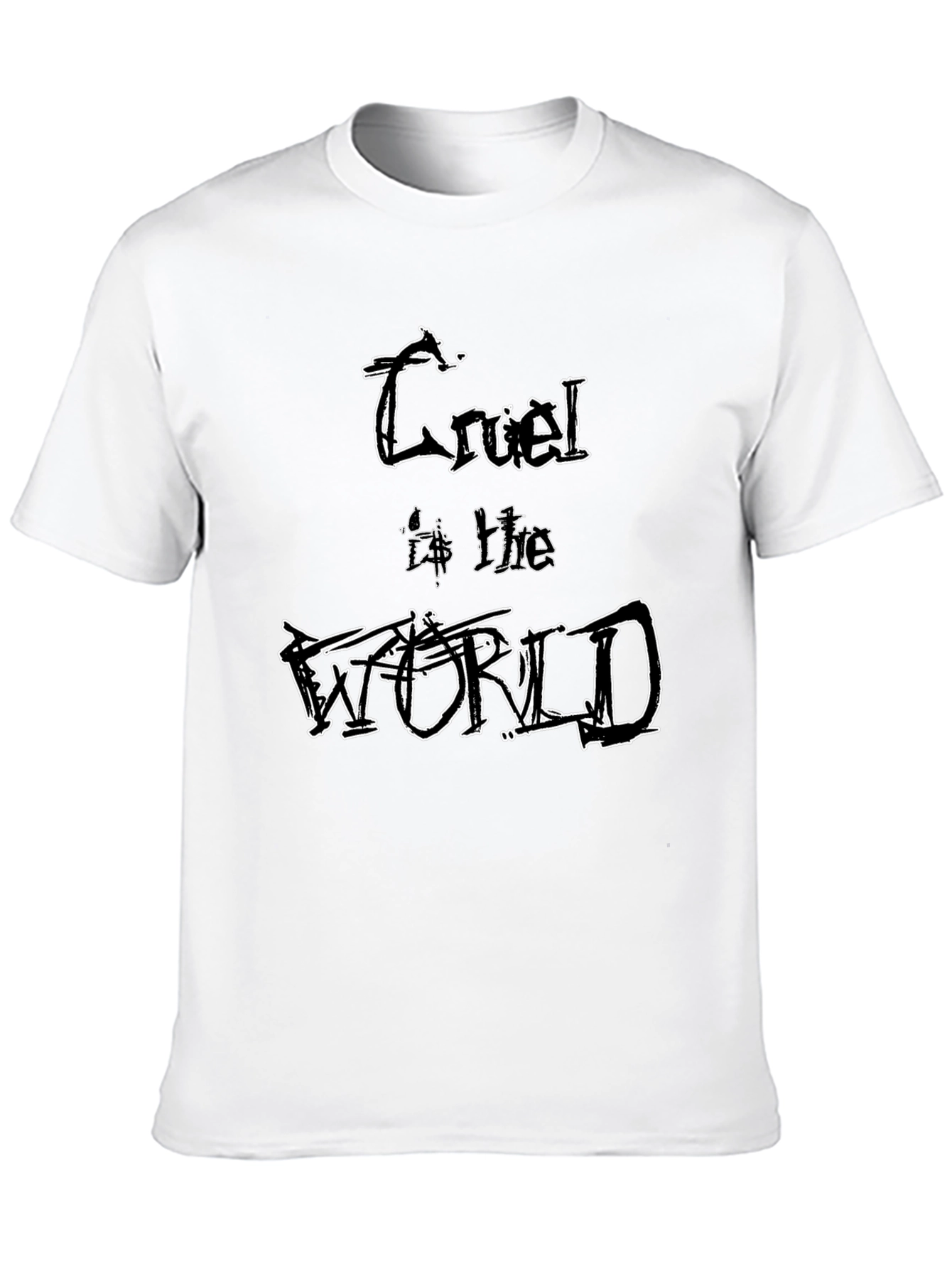 Cruel World Graphic Tee - Edgy Style