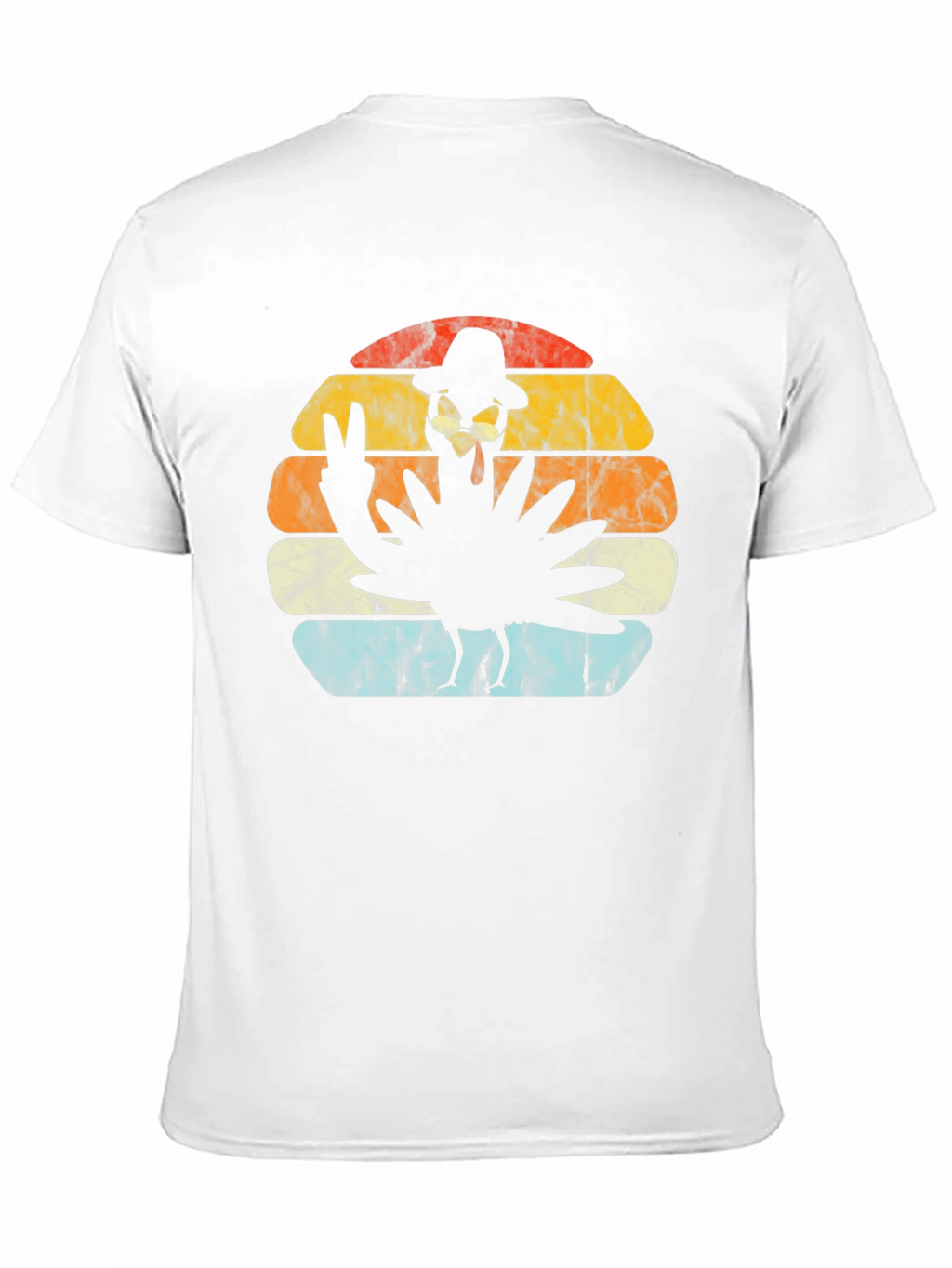 Retro Turkey Peace Thanksgiving T-Shirt