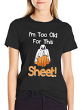 Funny Halloween Ghost Sheet T-Shirt