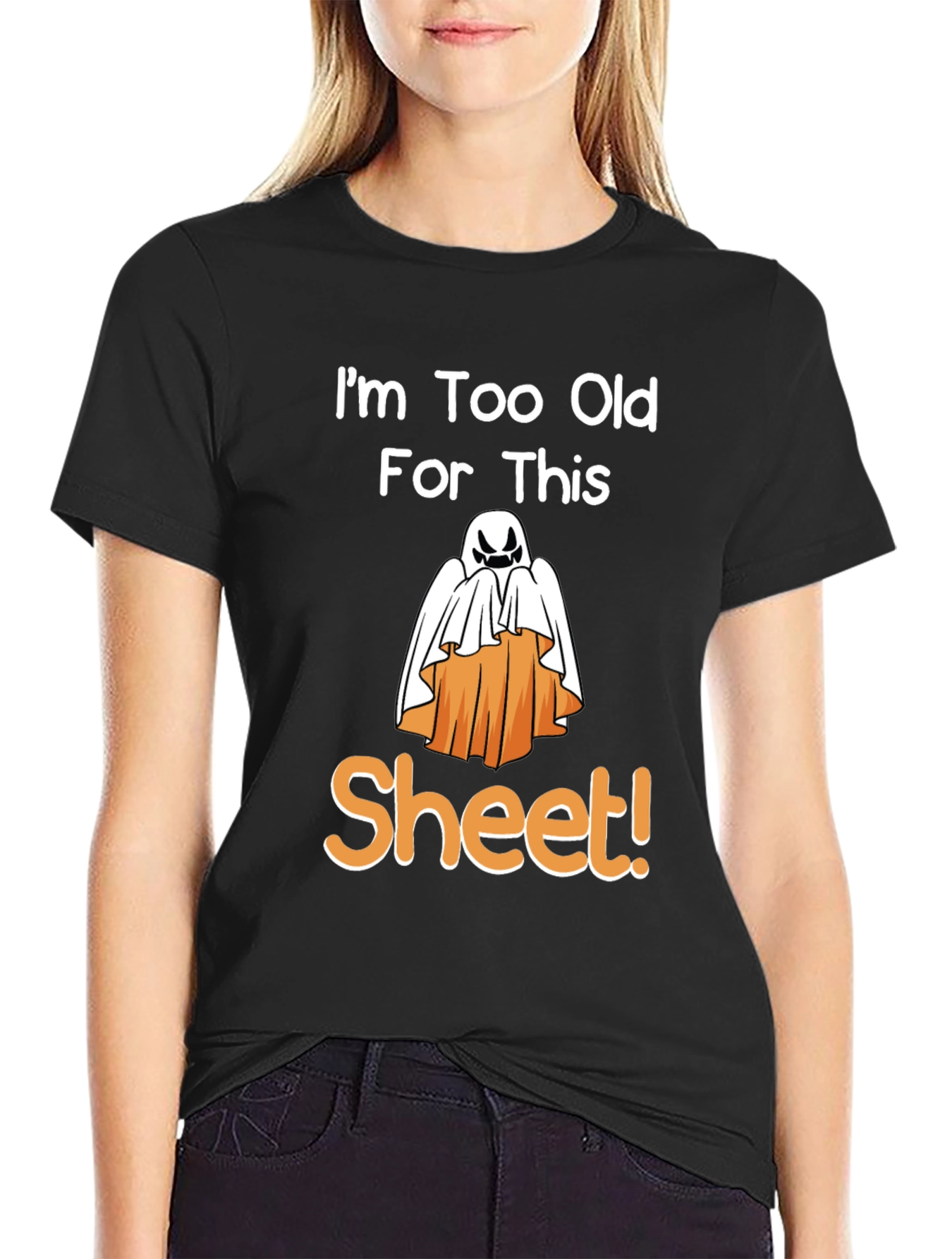 Funny Halloween Ghost Sheet T-Shirt