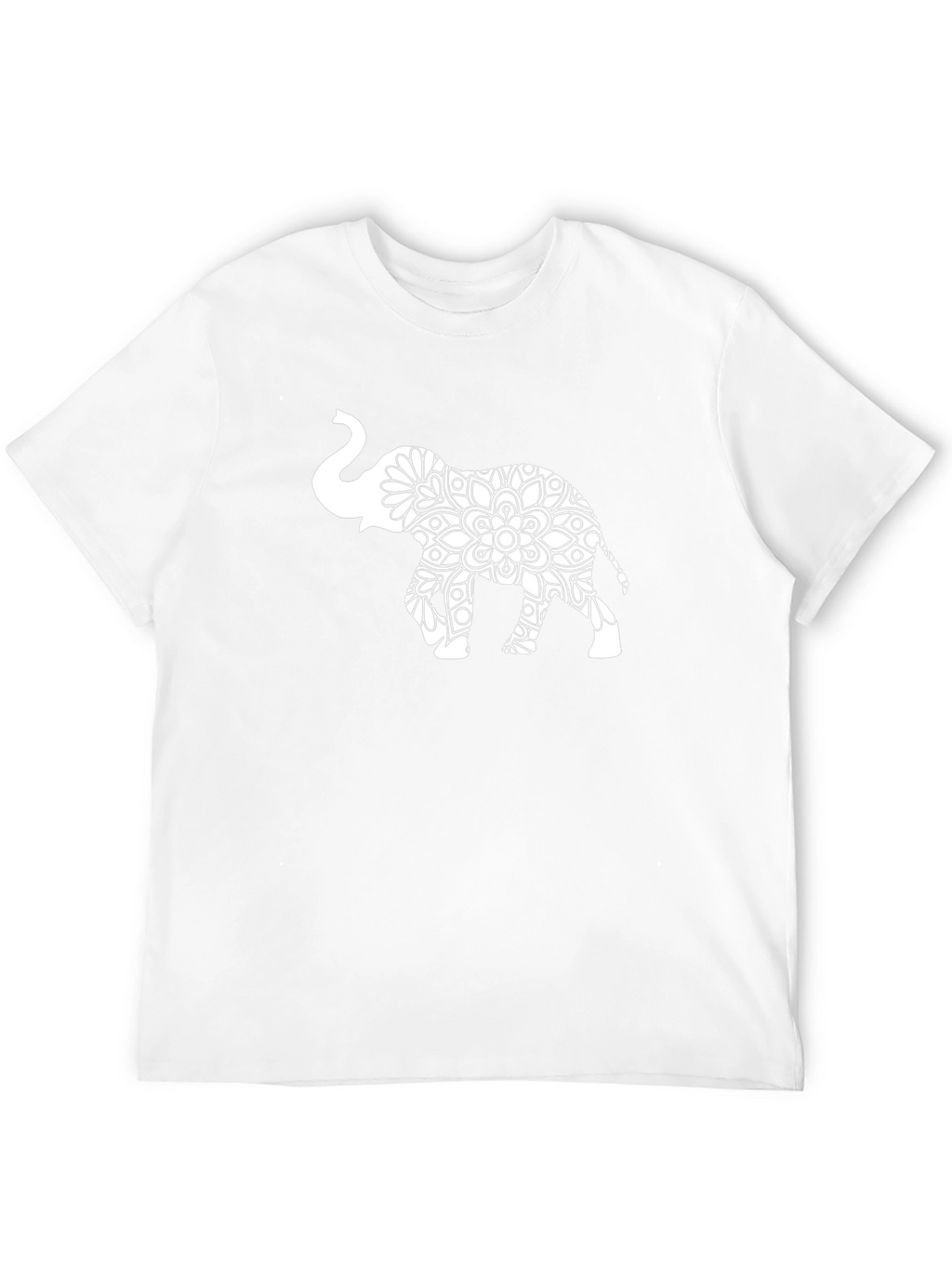 Elephant Mandala Graphic Tee - Stylish Mens Black T-Shirt