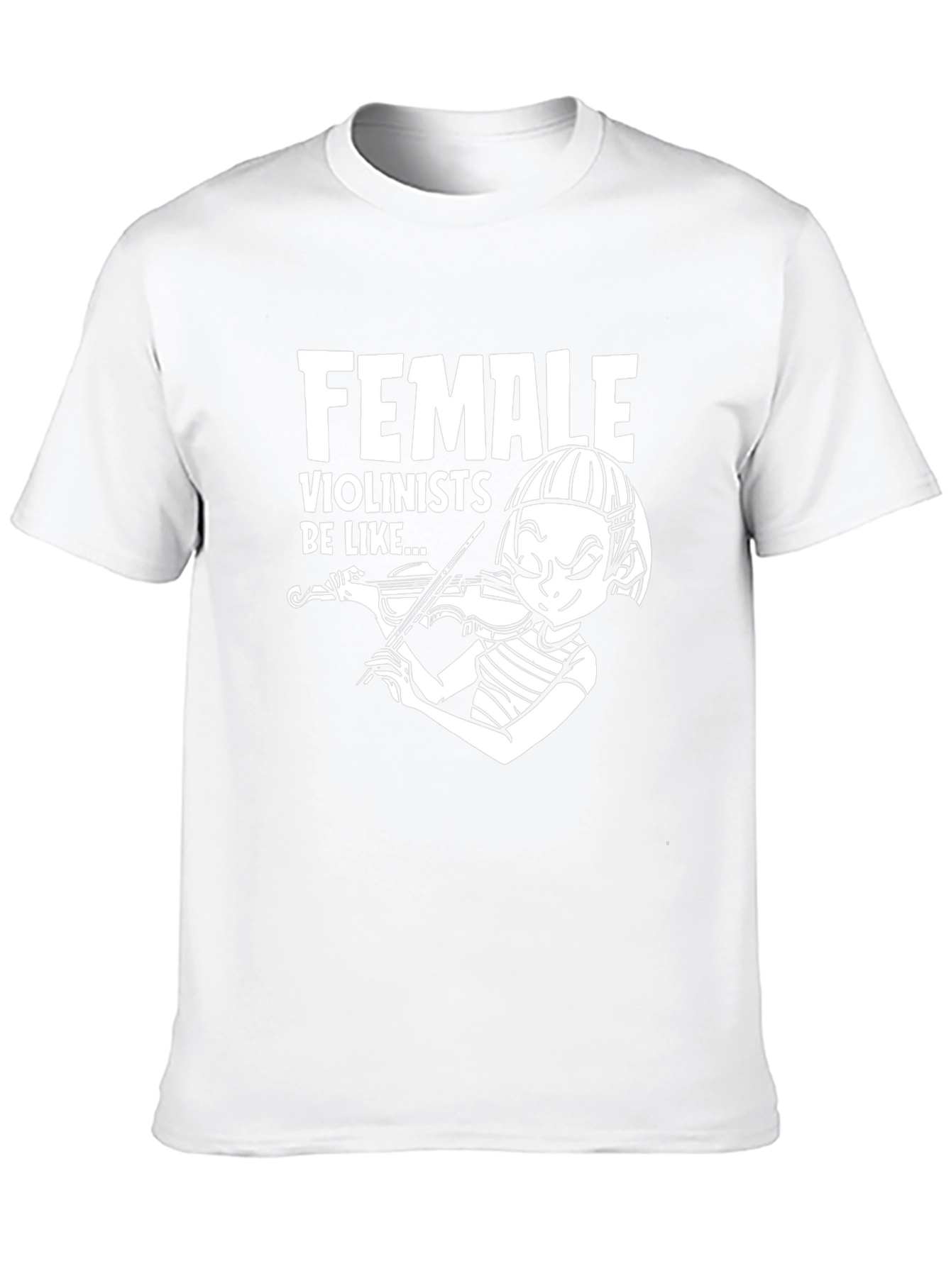 Female Violinists Graphic Tee - Black Cotton T-Shirt