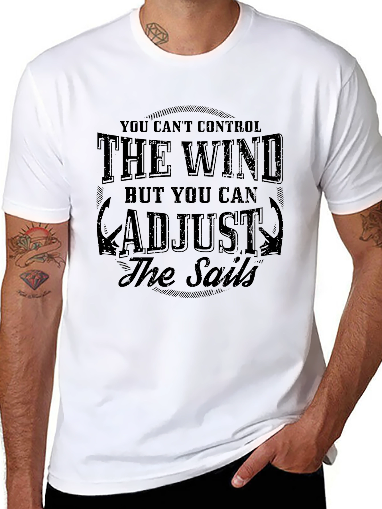 The Wind and Sails Graphic Black T-Shirt