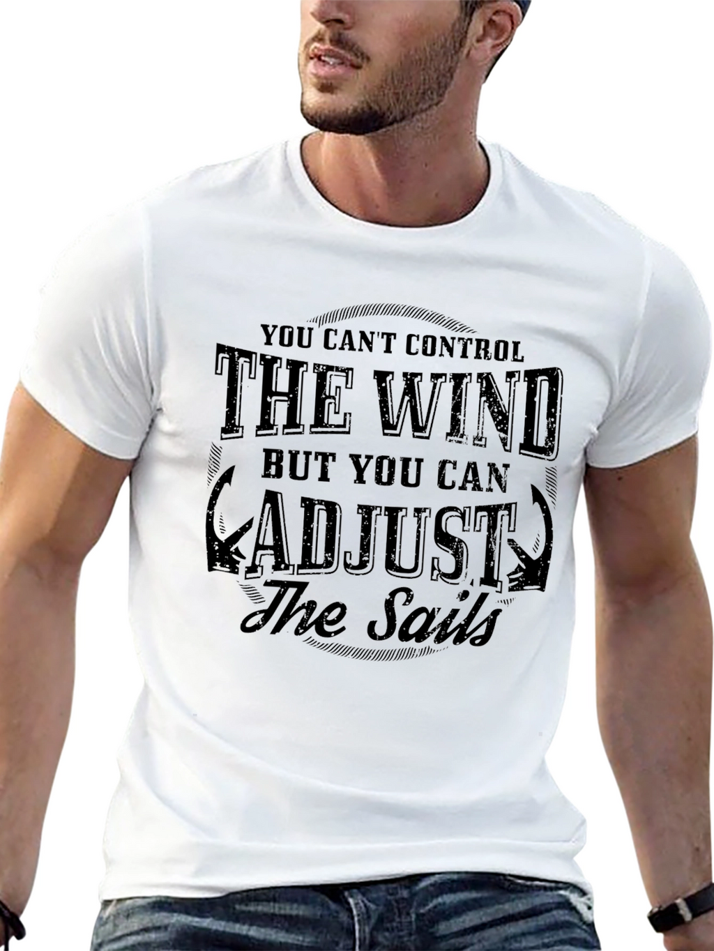 The Wind and Sails Graphic Black T-Shirt