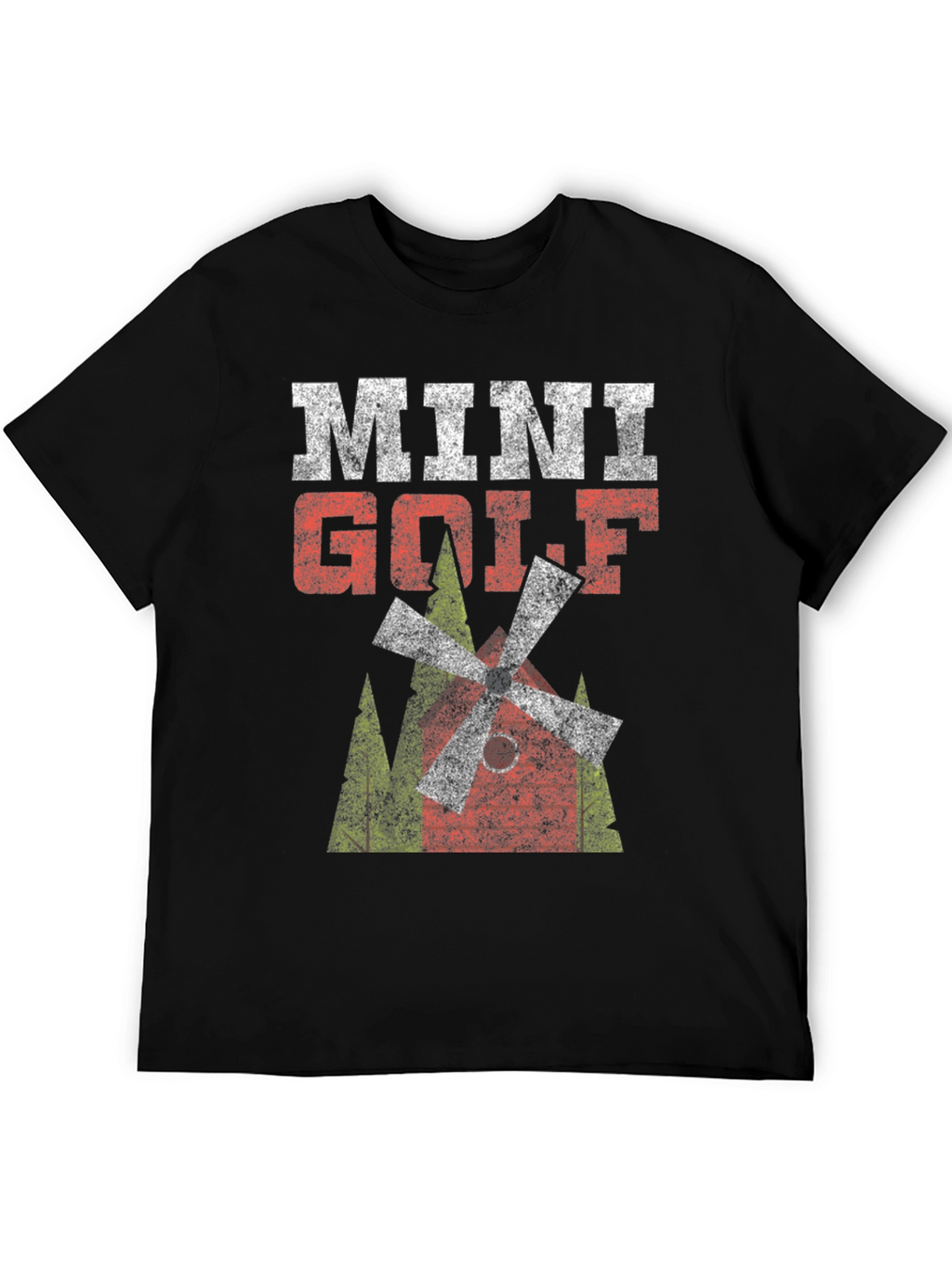 Mini Golf Graphic Tee - Distressed Print