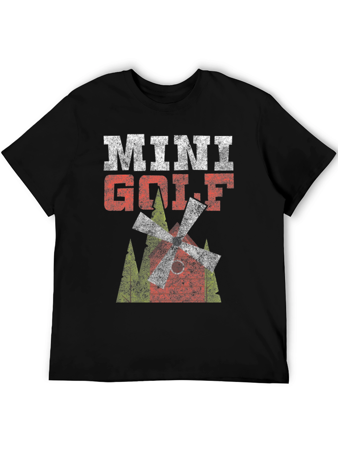 Mini Golf Graphic Tee - Distressed Print