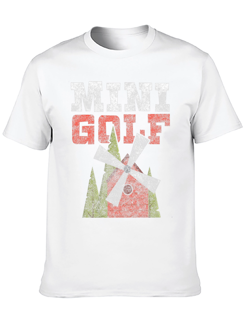 Mini Golf Graphic Tee - Distressed Print