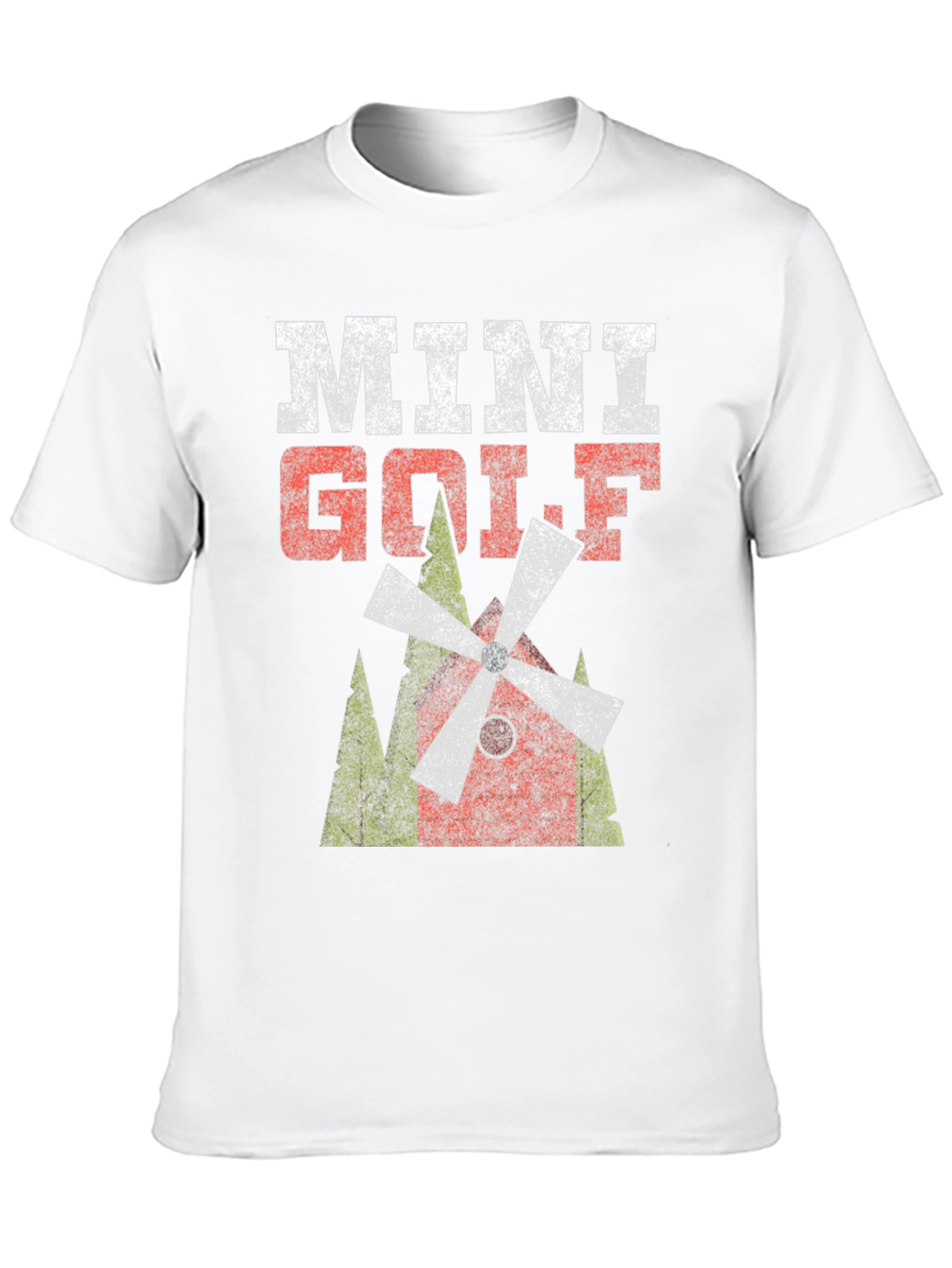 Mini Golf Graphic Tee - Distressed Print