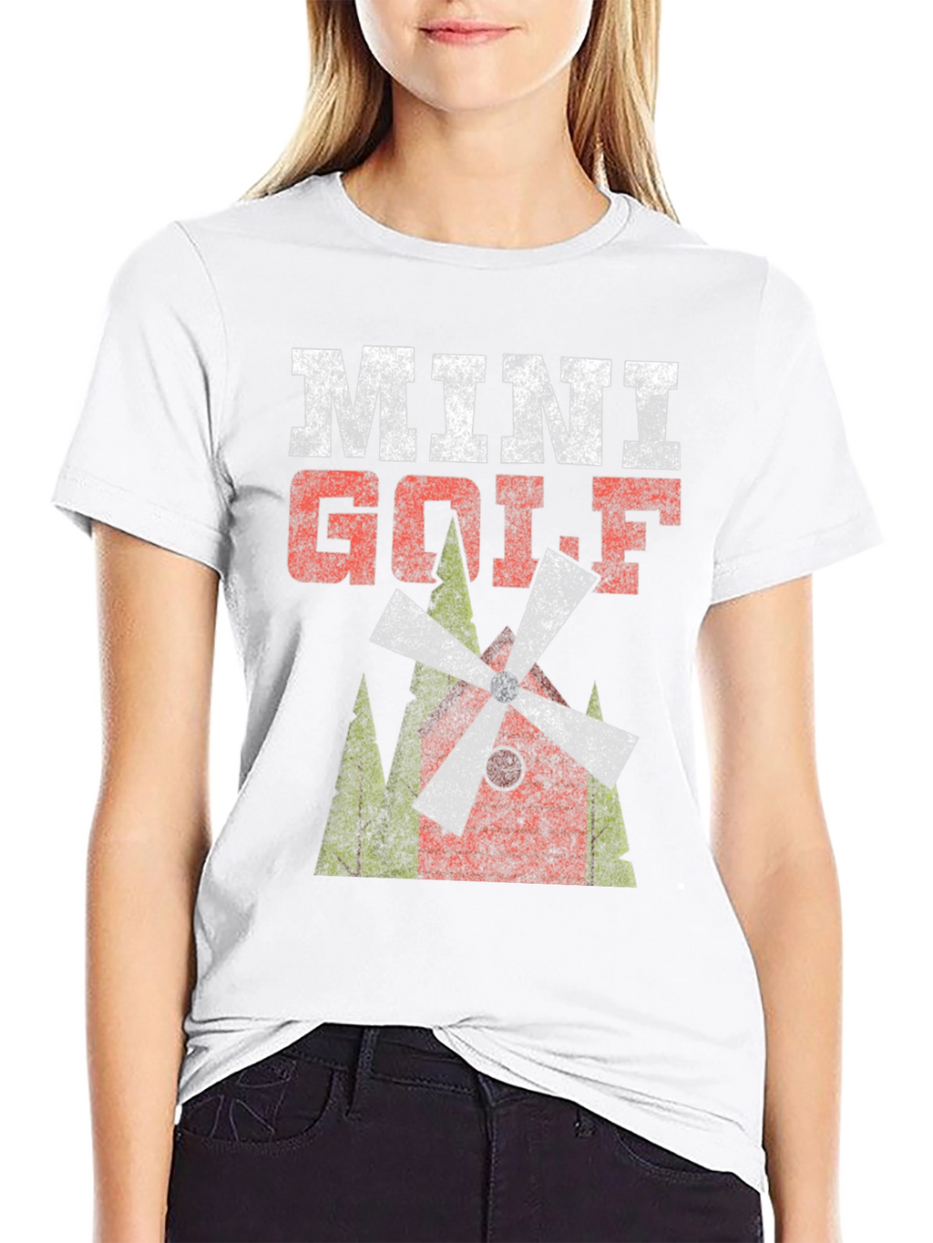 Mini Golf Graphic Tee - Distressed Print