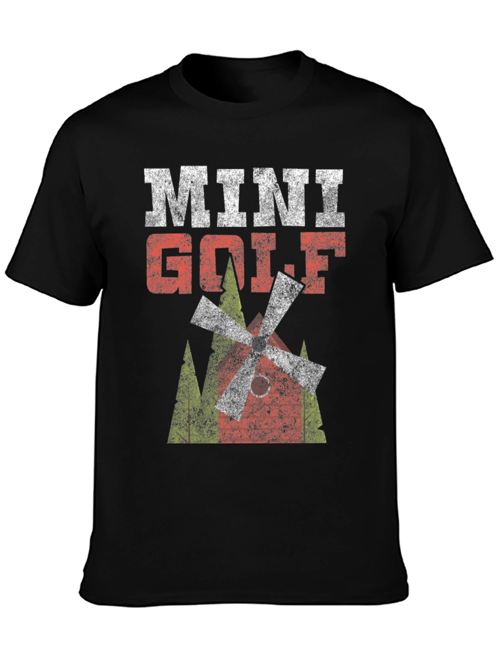 Mini Golf Graphic Tee - Distressed Print