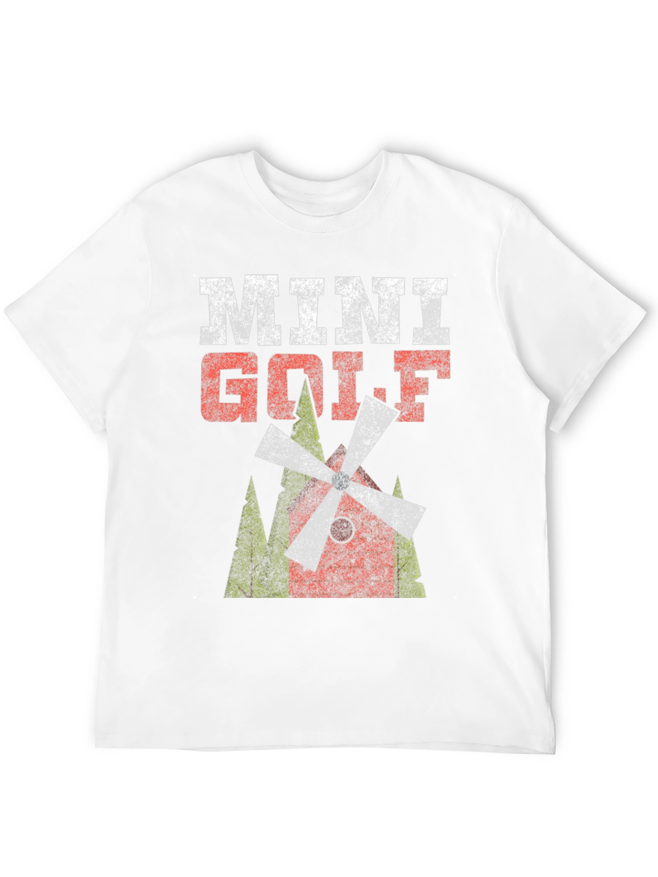 Mini Golf Graphic Tee - Distressed Print