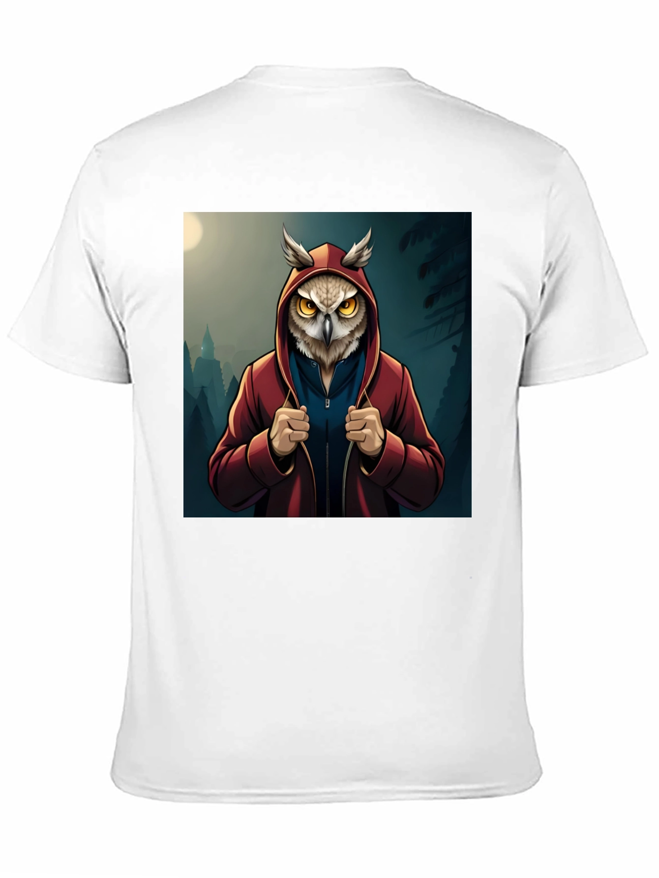 Owl Hoodie Graphic T-Shirt