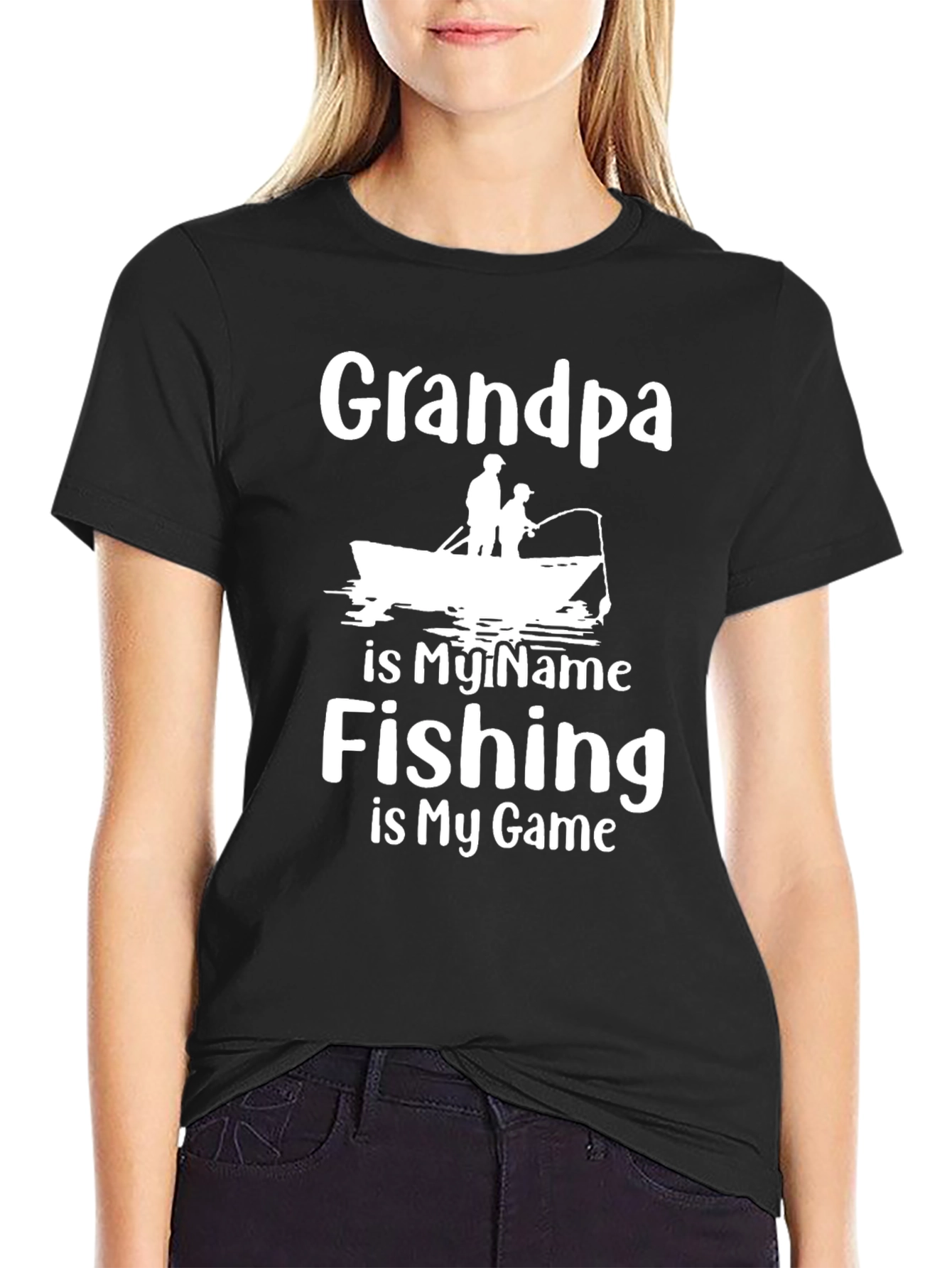 Grandpa Fishing T-Shirt - Is My Name Is My Game