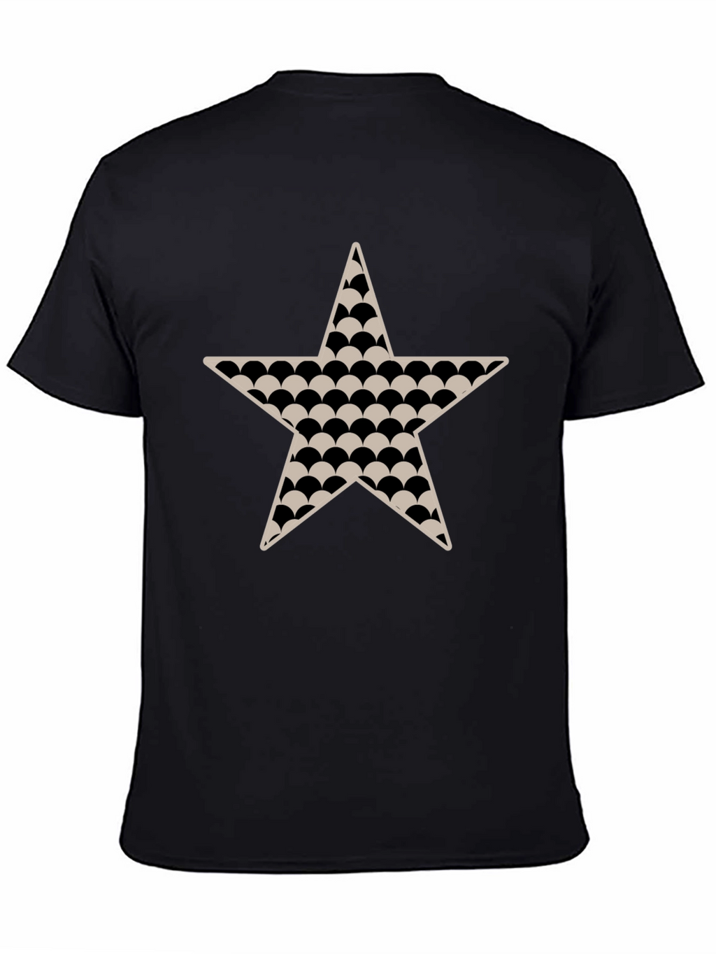 Black Star Patterned T-Shirt