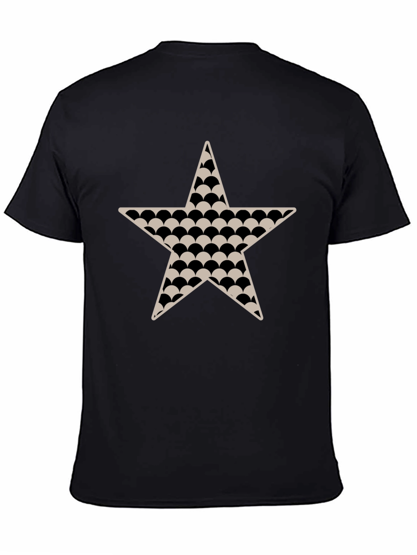 Black Star Patterned T-Shirt