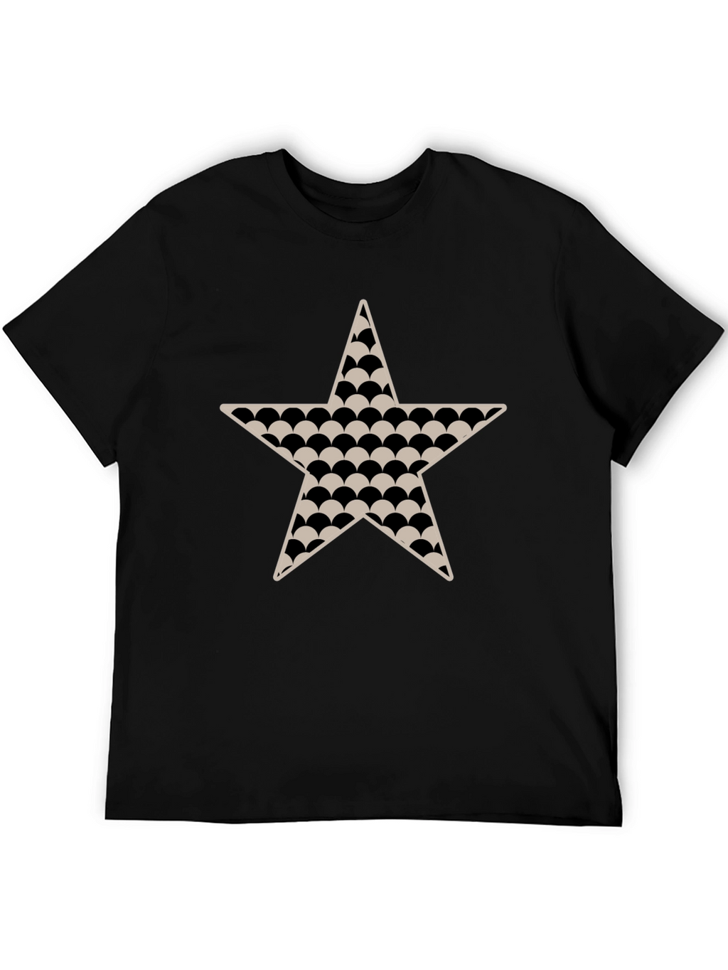 Black Star Patterned T-Shirt