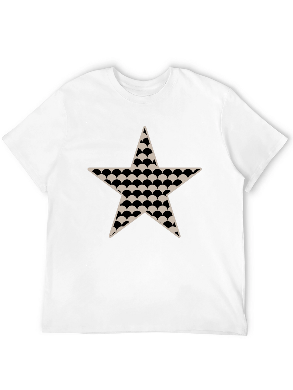 Black Star Patterned T-Shirt