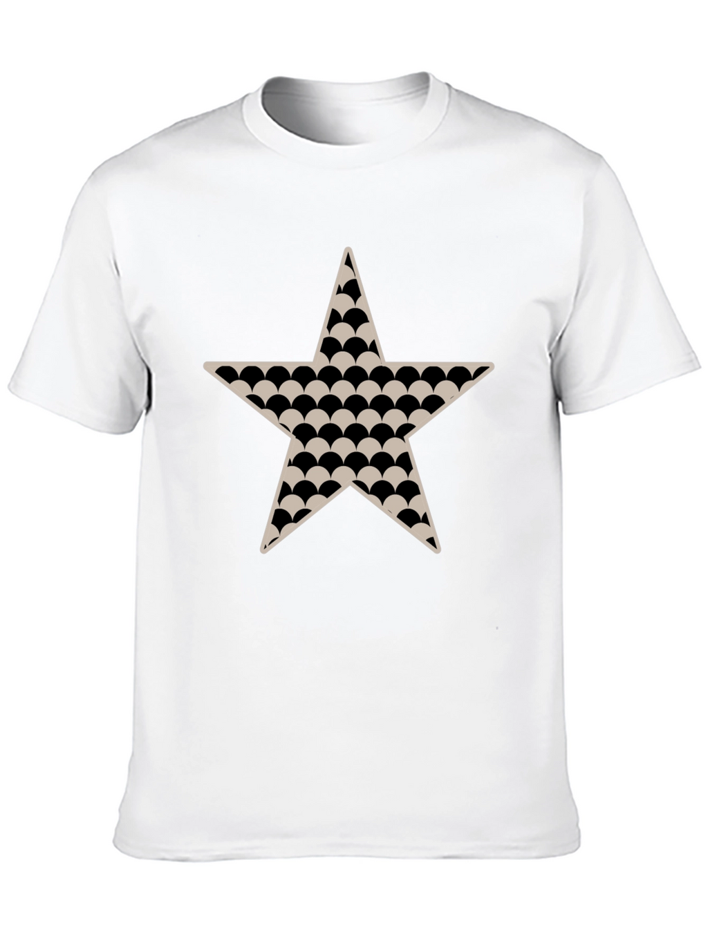 Black Star Patterned T-Shirt