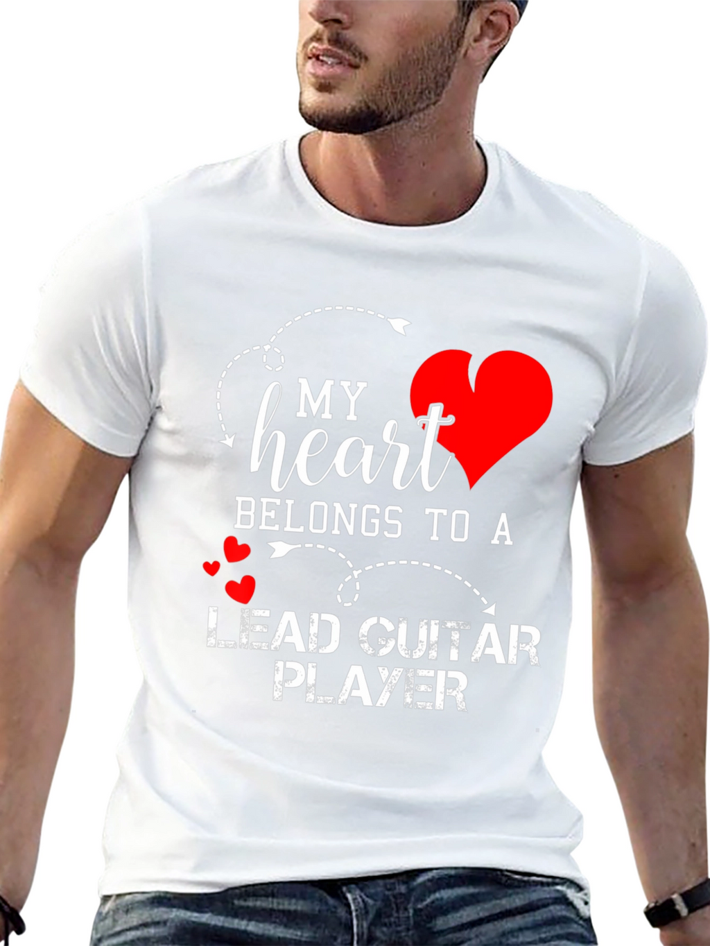 My Heart Belongs to a Lead Guitar Player T-Shirt