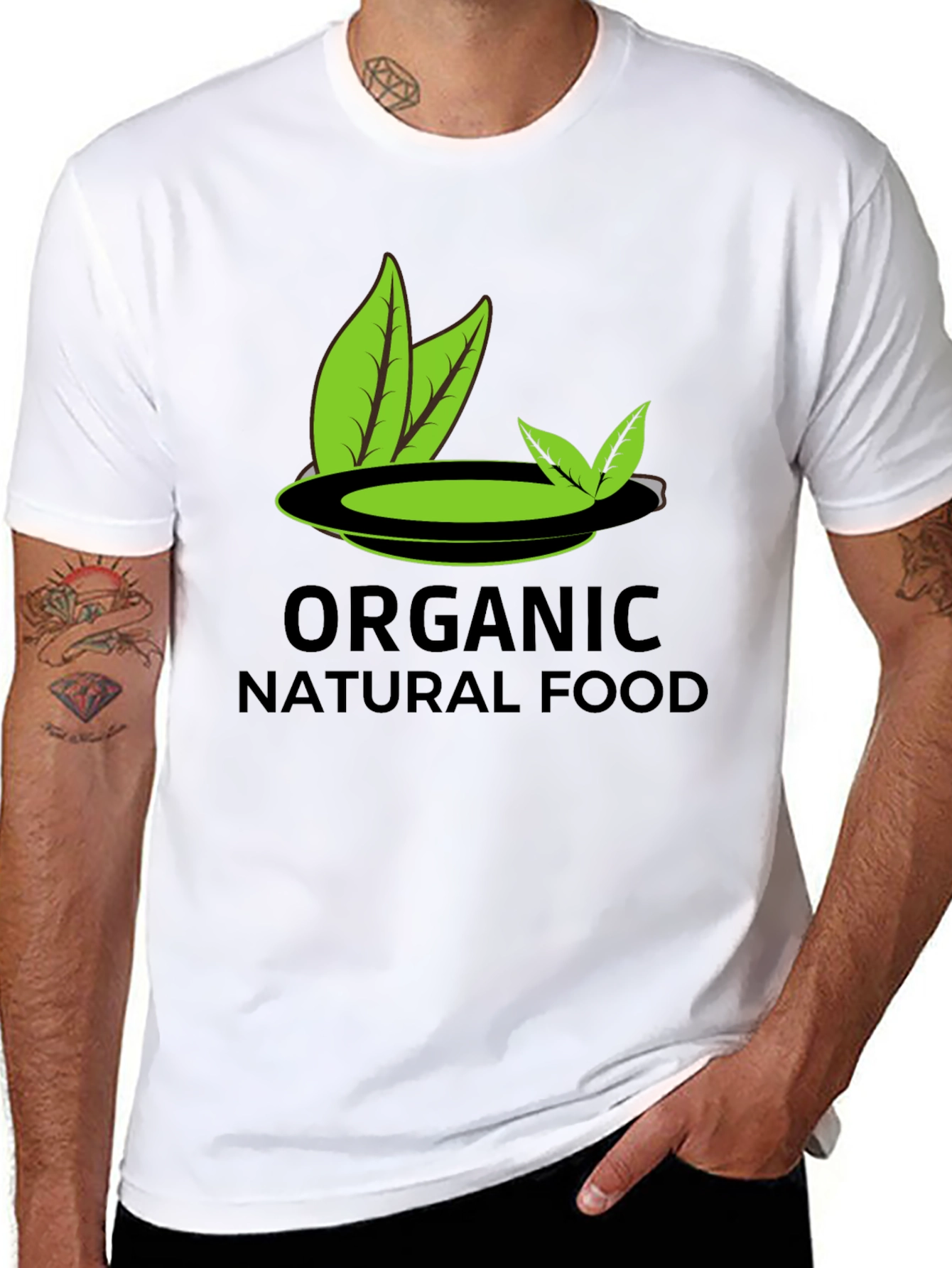 Organic Natural Food Graphic T-Shirt